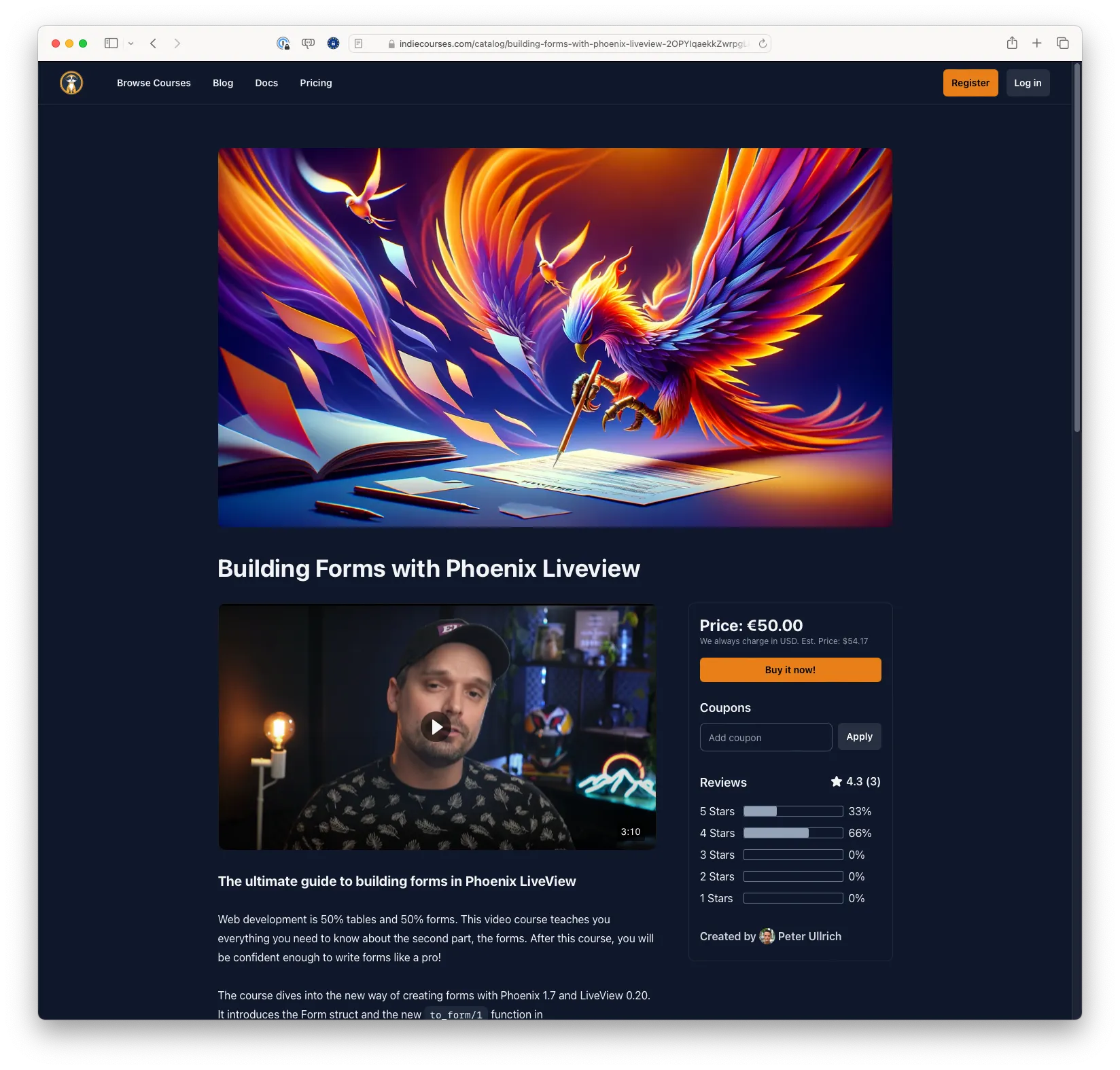 Building Forms with Phoenix LiveView (indiecourses.com)