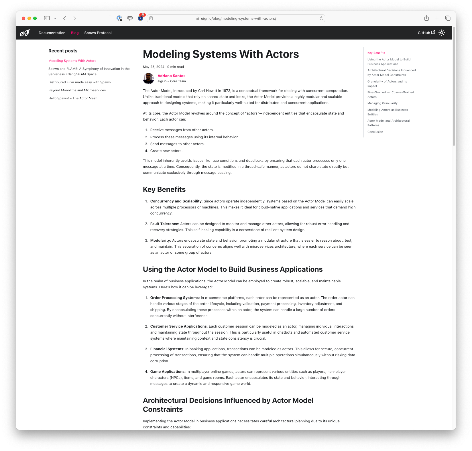 Modeling Systems With Actors (eigr.io)