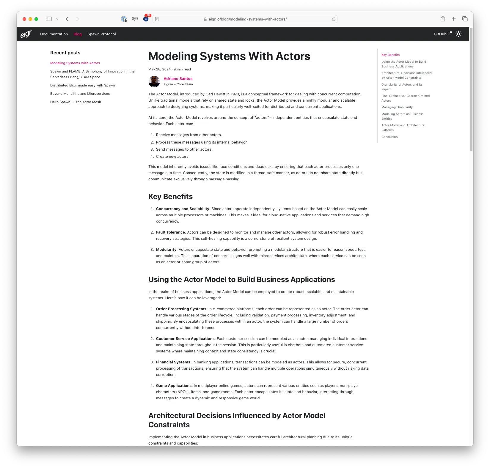 Modeling Systems With Actors (eigr.io)