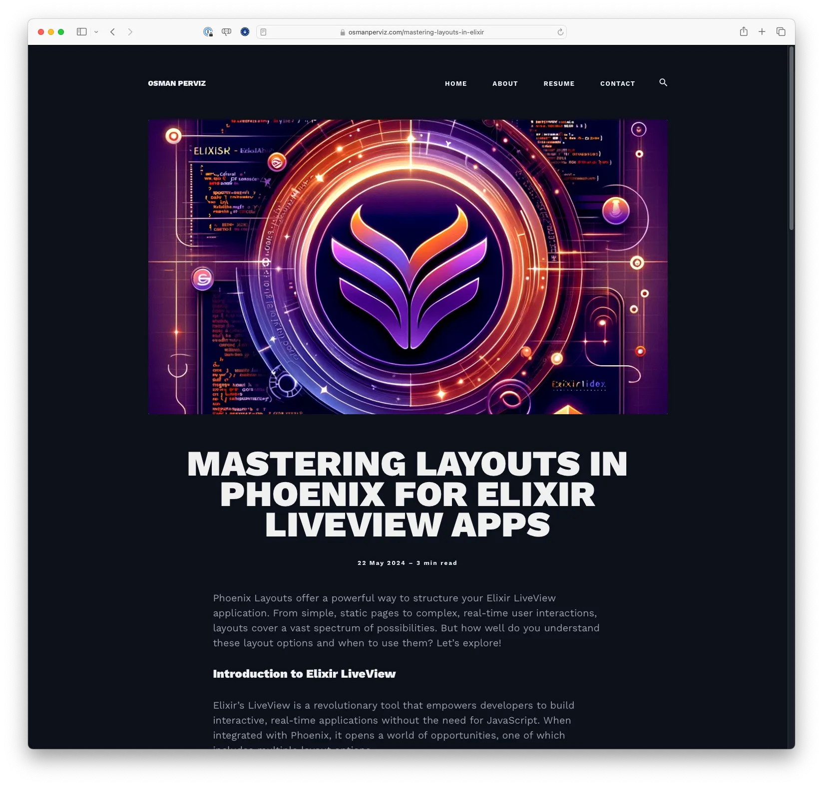 Mastering Layouts in Phoenix for Elixir LiveView Apps (osmanperviz.com)