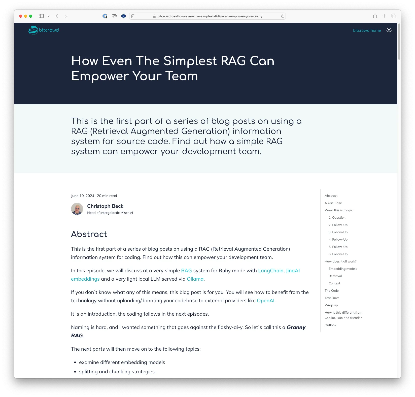 How Even The Simplest RAG Can Empower Your Team