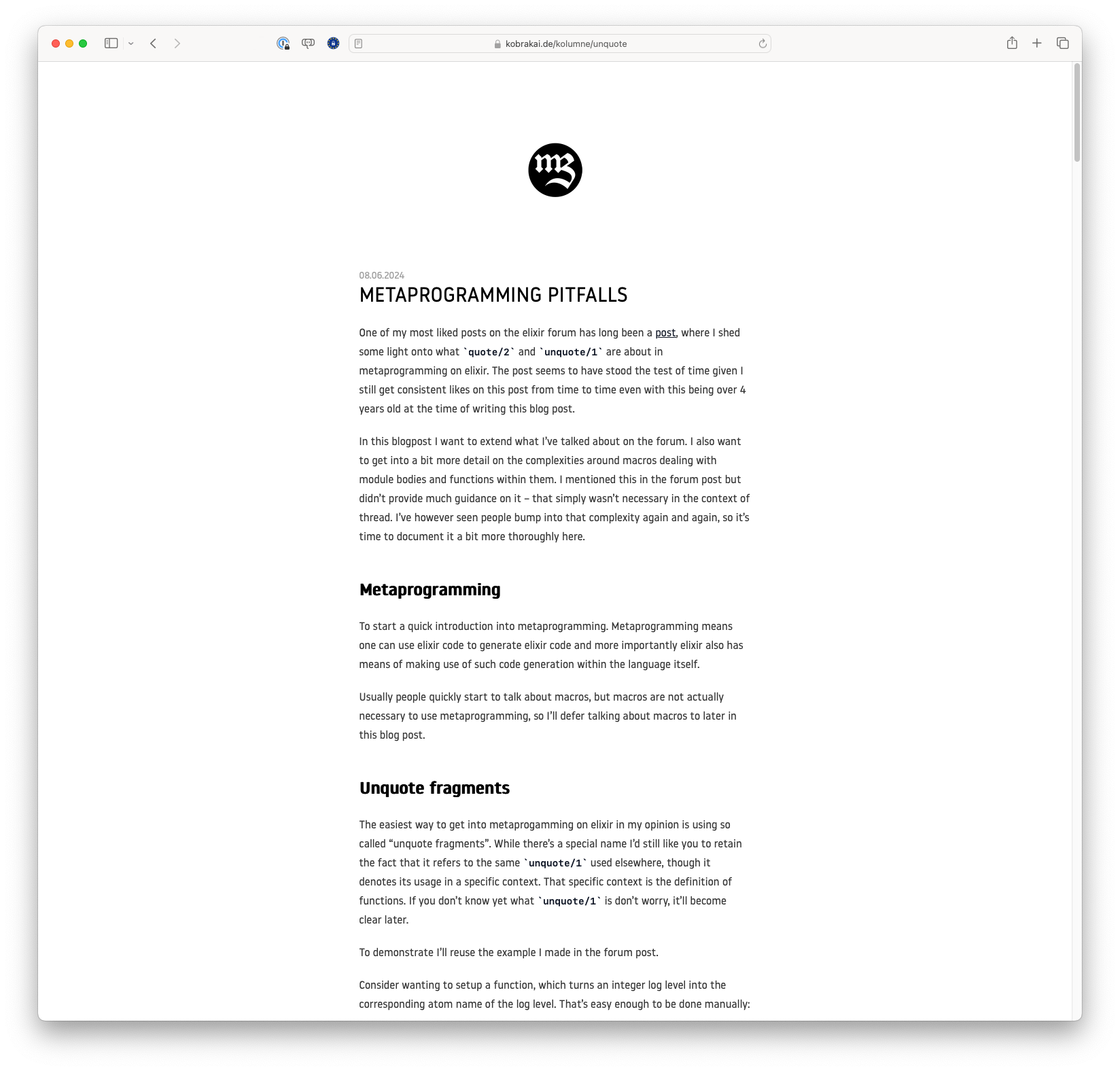 Metaprogramming Pitfalls