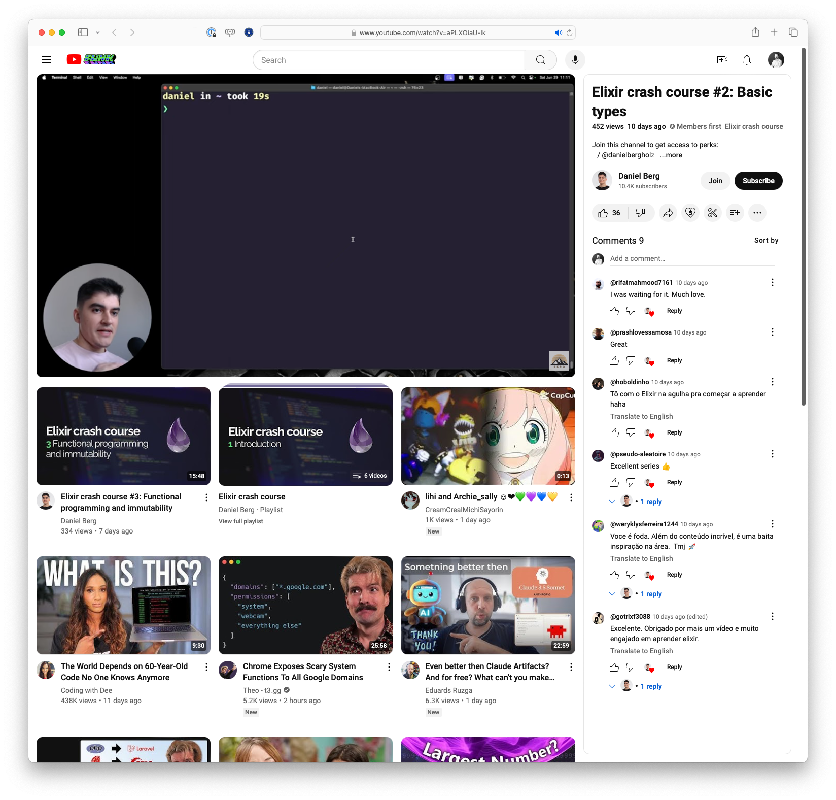 Elixir crash course #2: Basic types