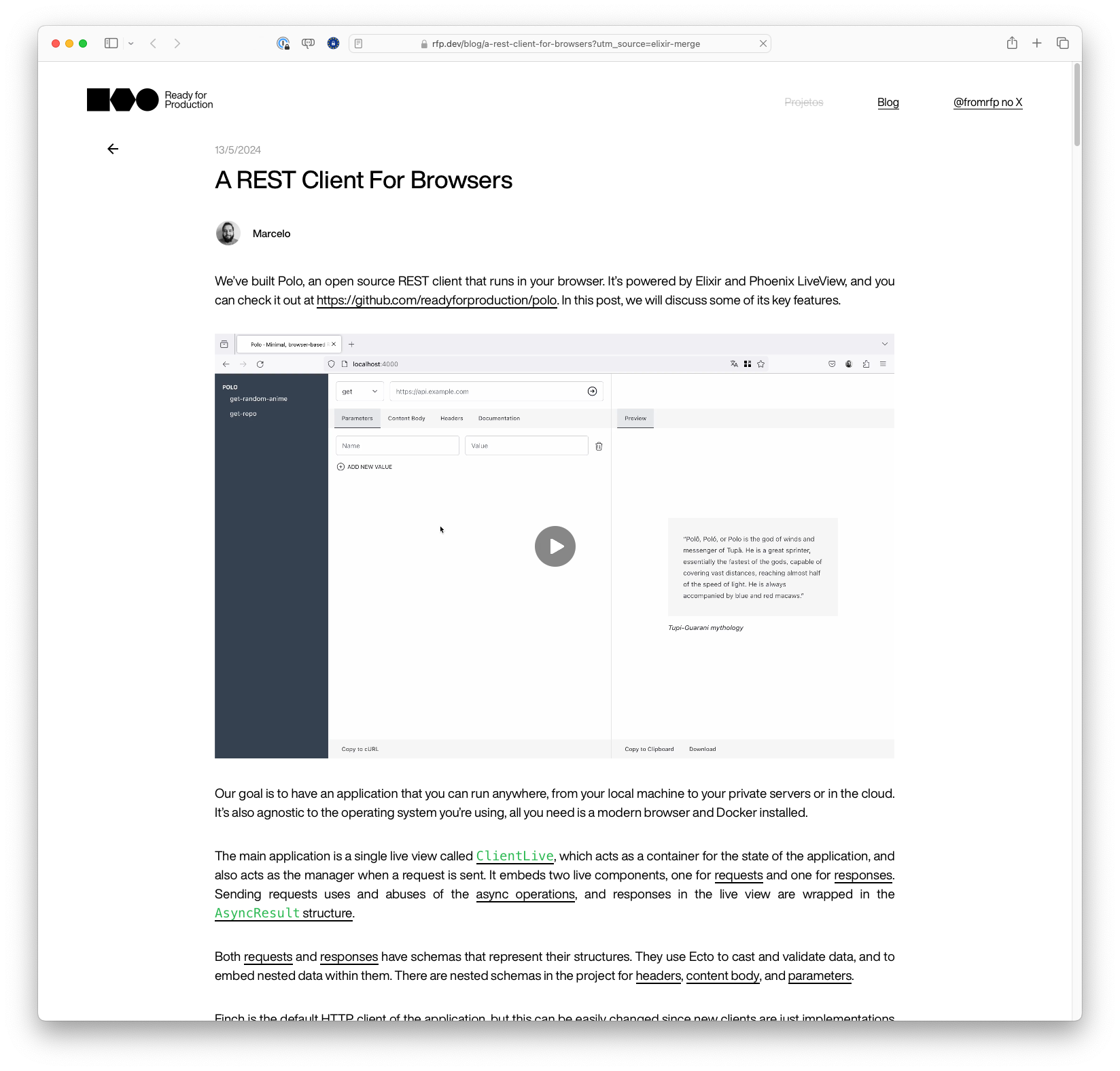 A REST client for browsers