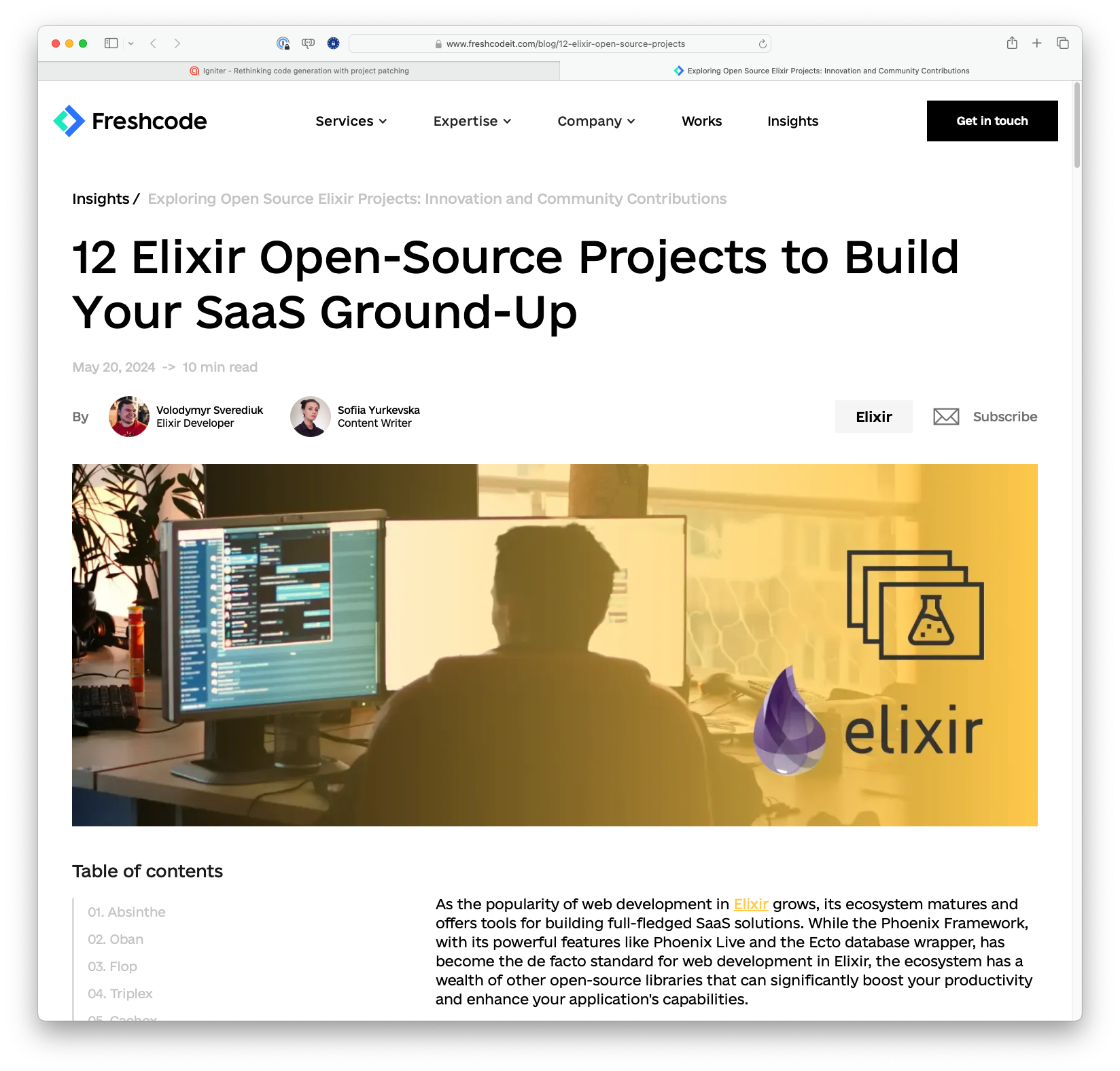 12 Elixir Open-Source Projects to Build Your SaaS Ground-Up