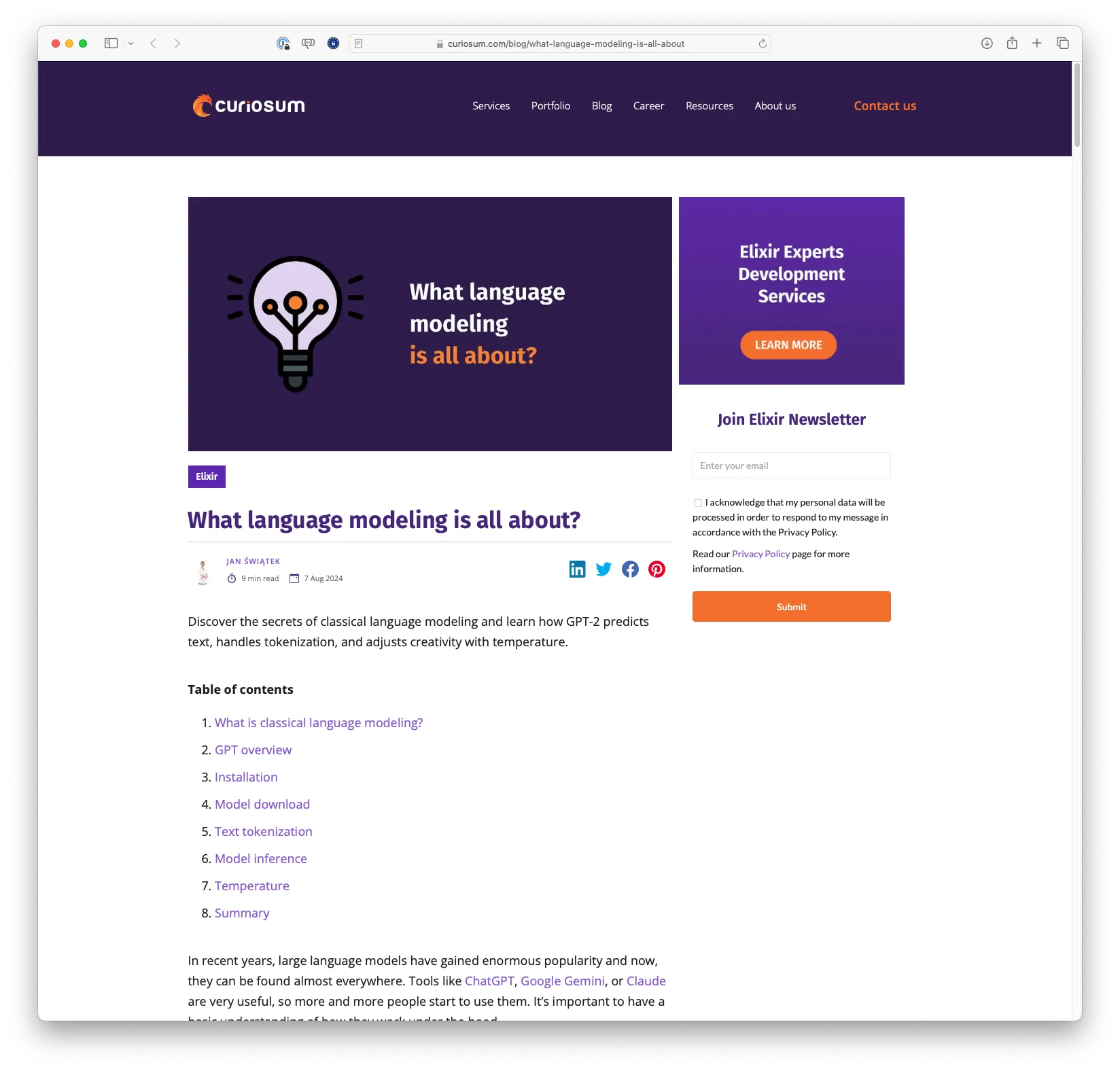 What language modeling is all about?