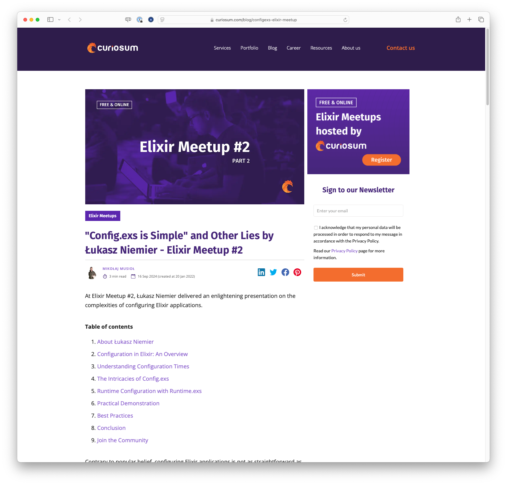 Config.exs is Simple and Other Lies by Łukasz Niemier - Elixir Meetup #2