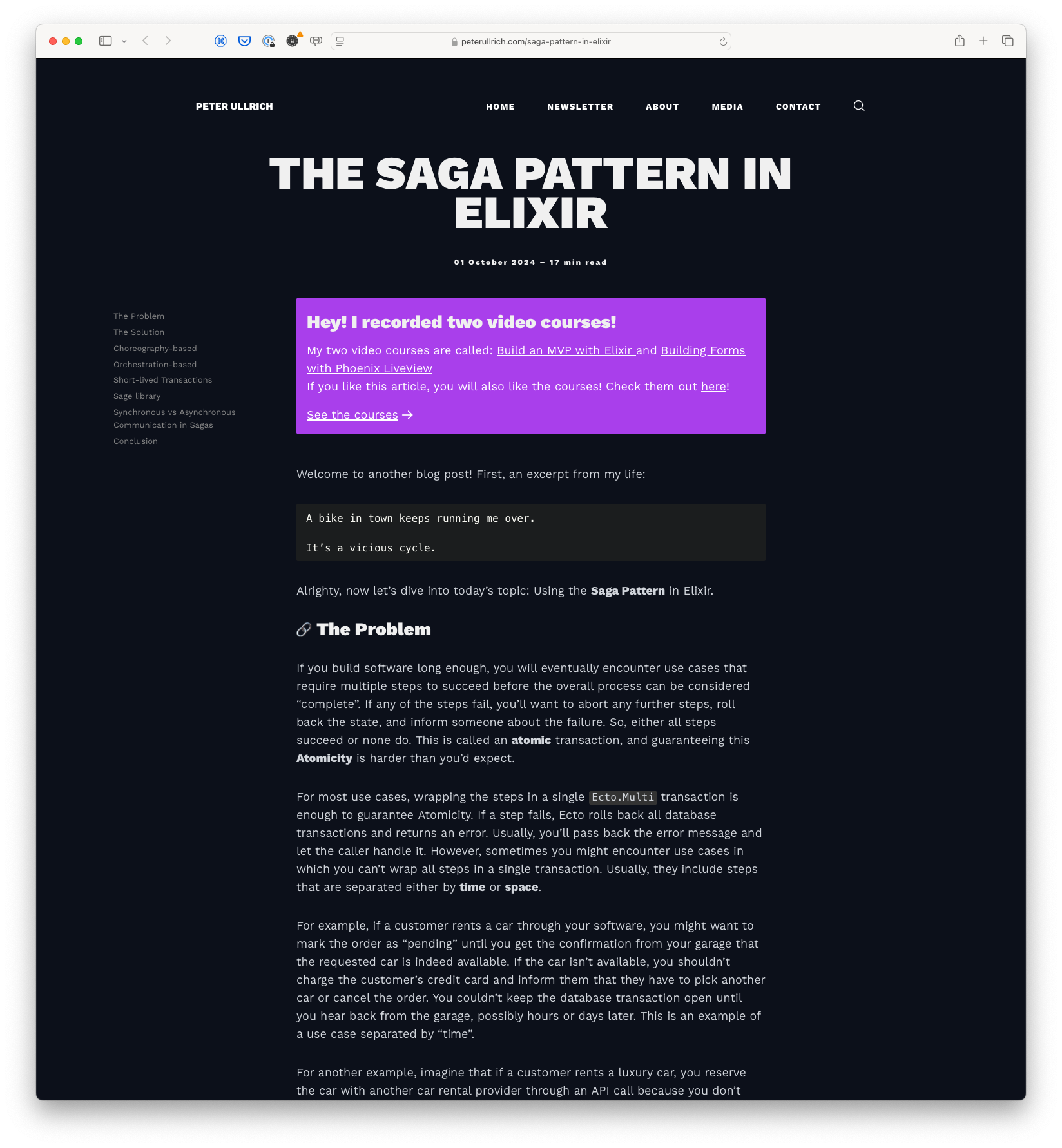 The Saga Pattern in Elixir