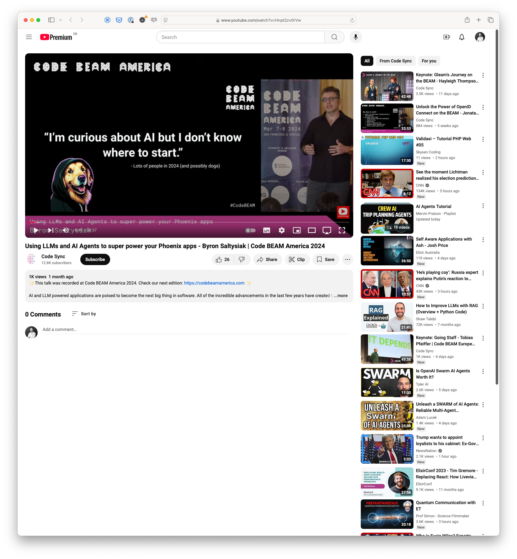 Using LLMs and AI Agents to Supercharge Your Phoenix Apps - Byron Saltysiak | Code BEAM America 2024