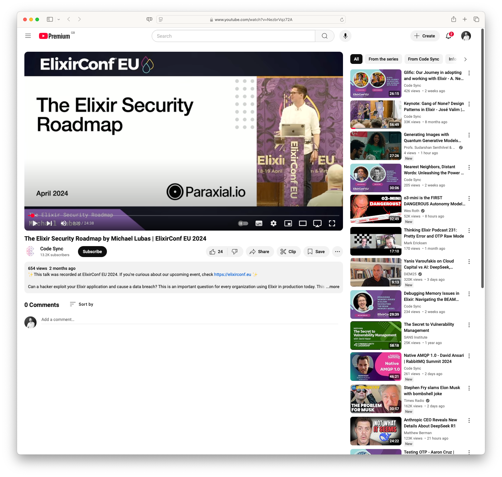 The Elixir Security Roadmap by Michael Lubas