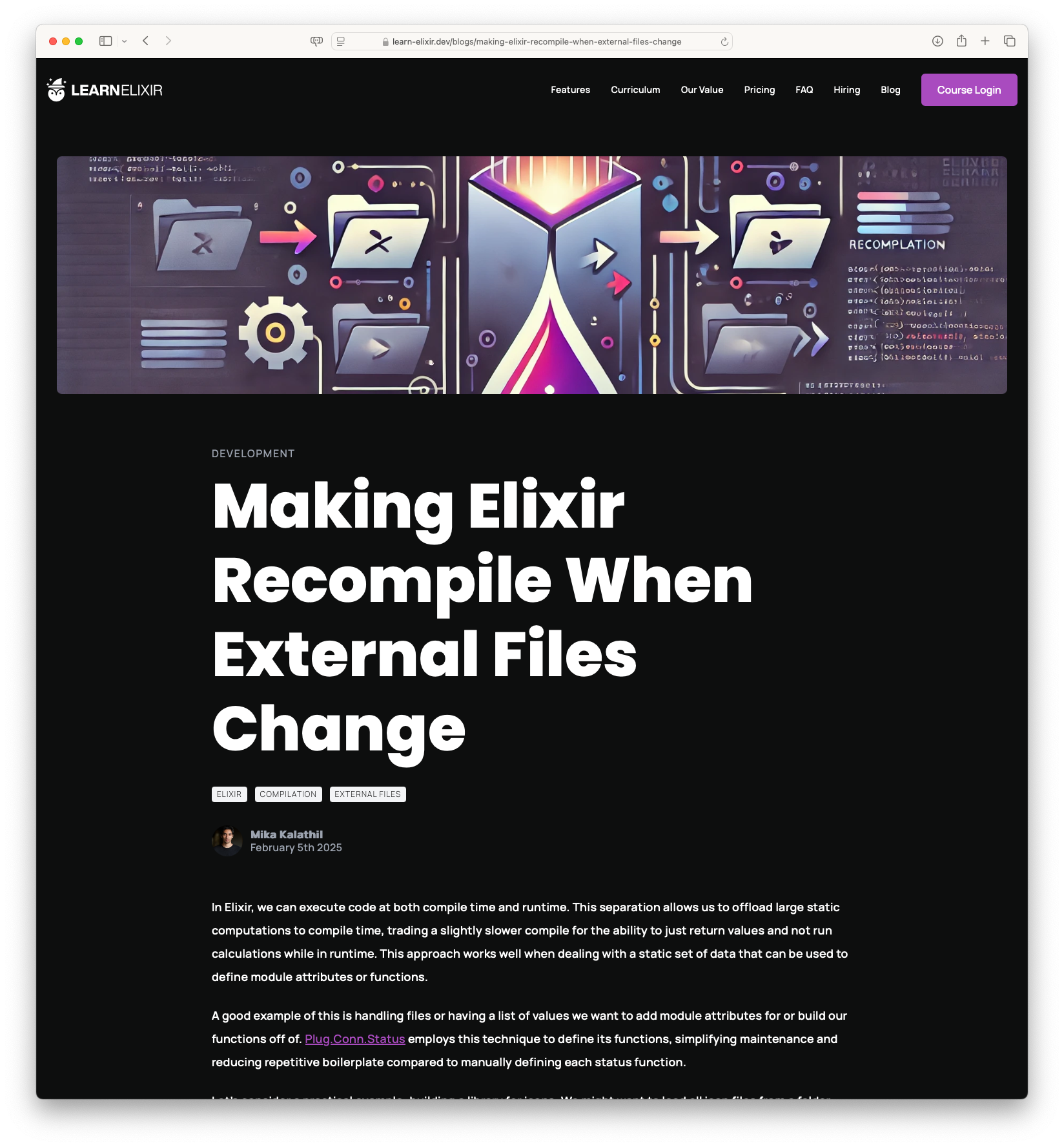 Making Elixir Recompile When External Files Change