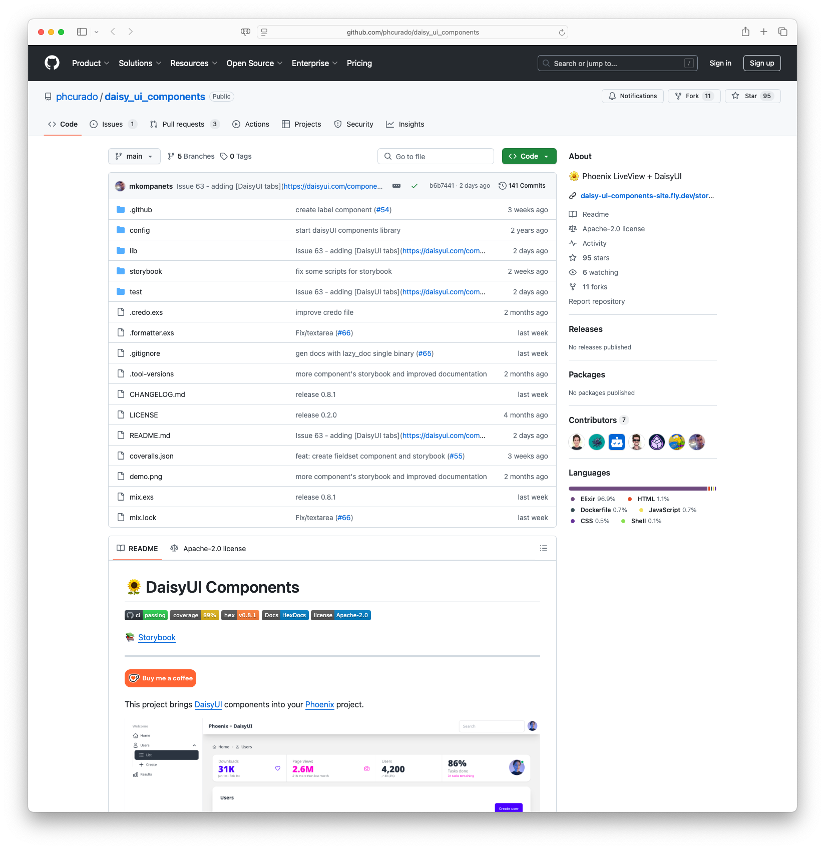 DaisyUI Components for Phoenix LiveView