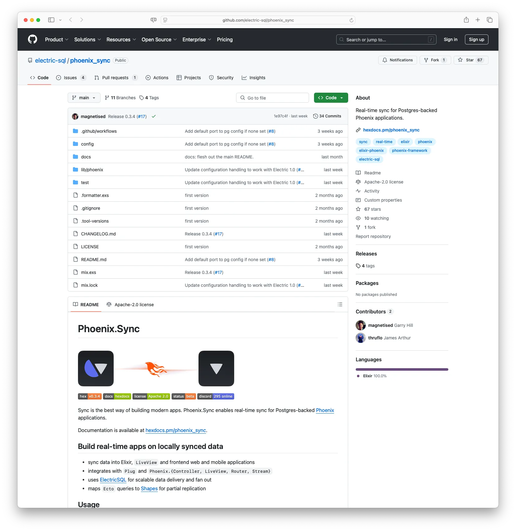 Phoenix Sync: Real-time local-to-cloud data synchronisation