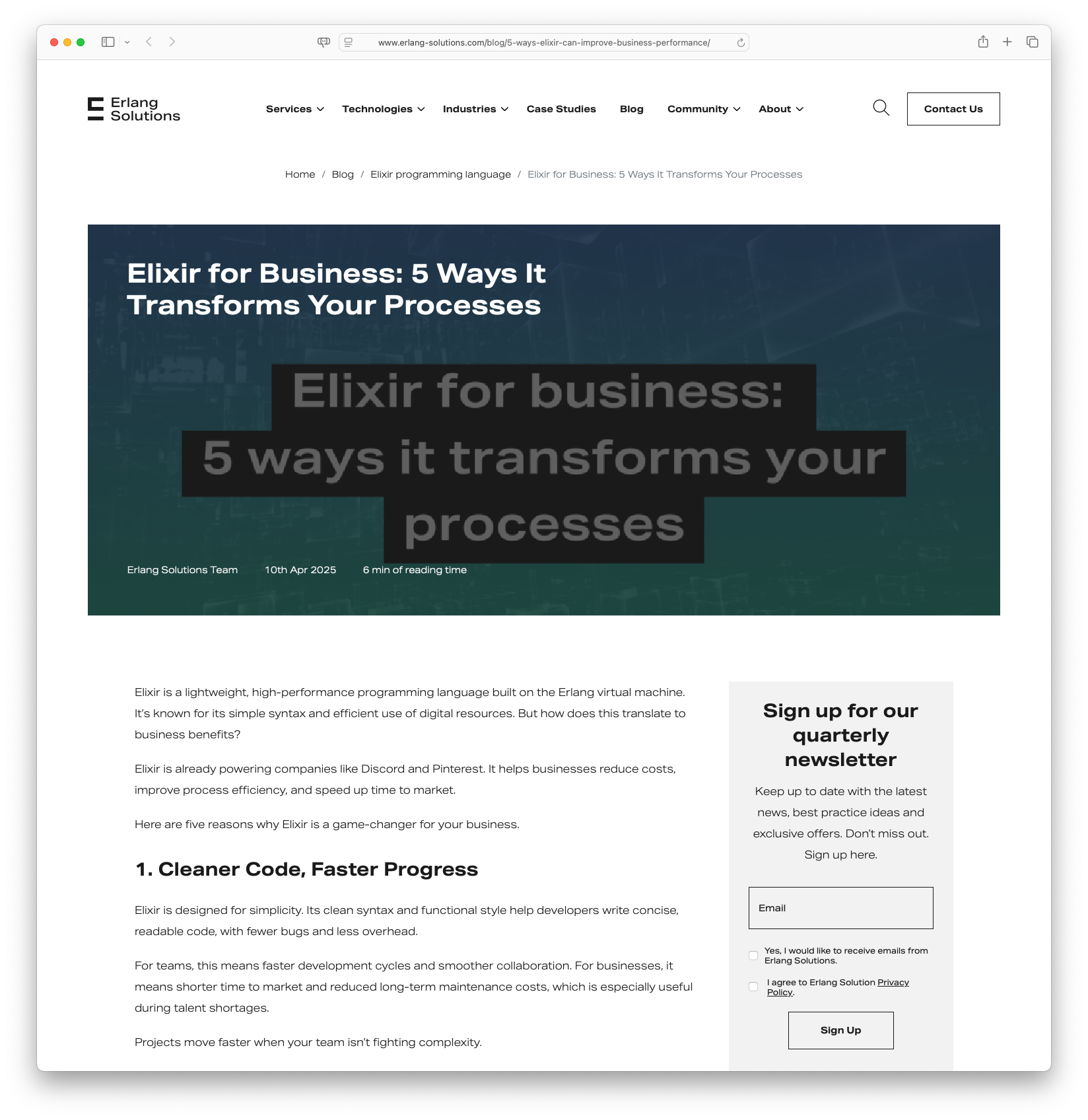 Elixir for Business: 5 Ways It Transforms Your Processes