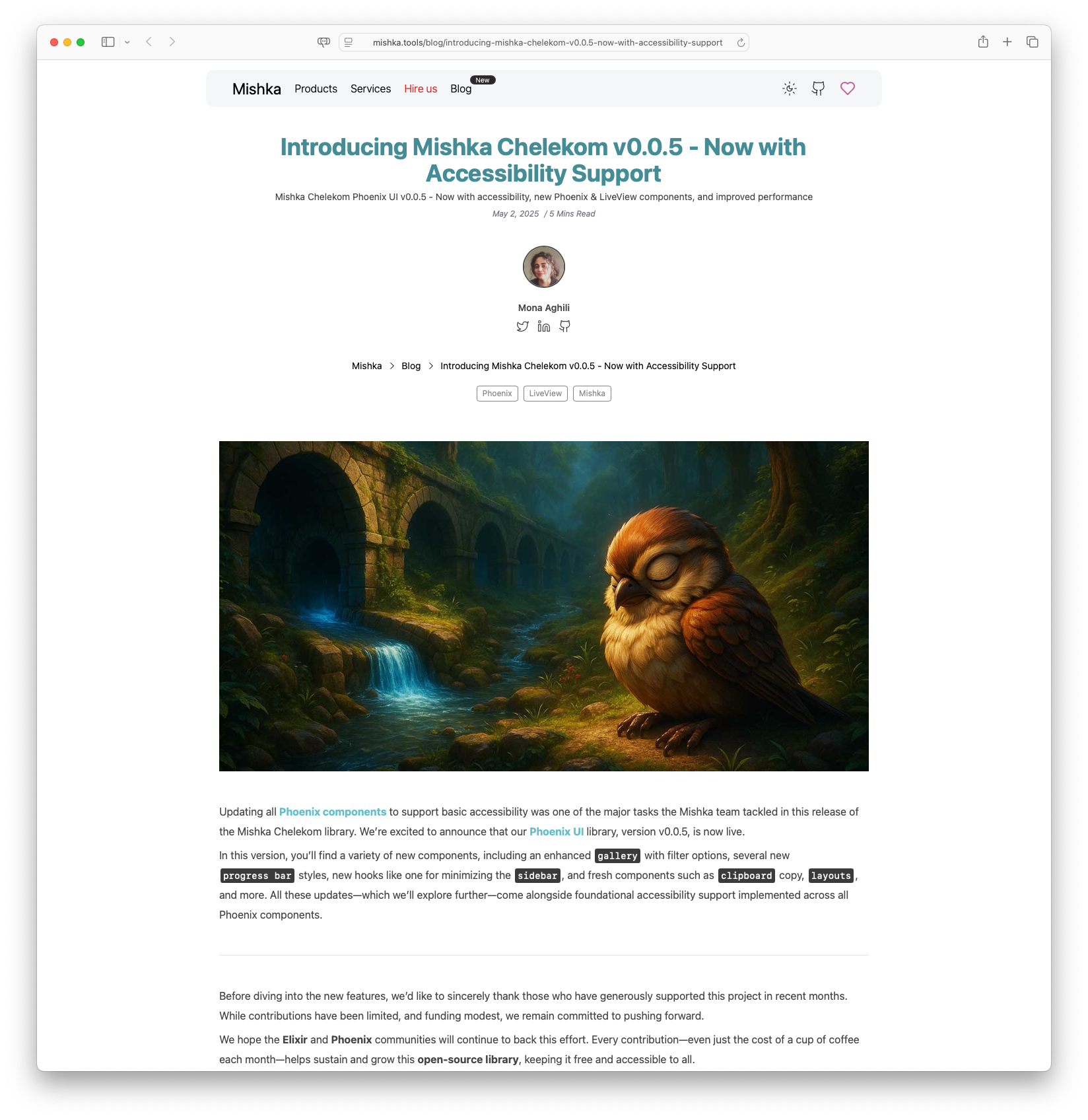 Introducing Mishka Chelekom v0.0.5 - Now with Accessibility Support