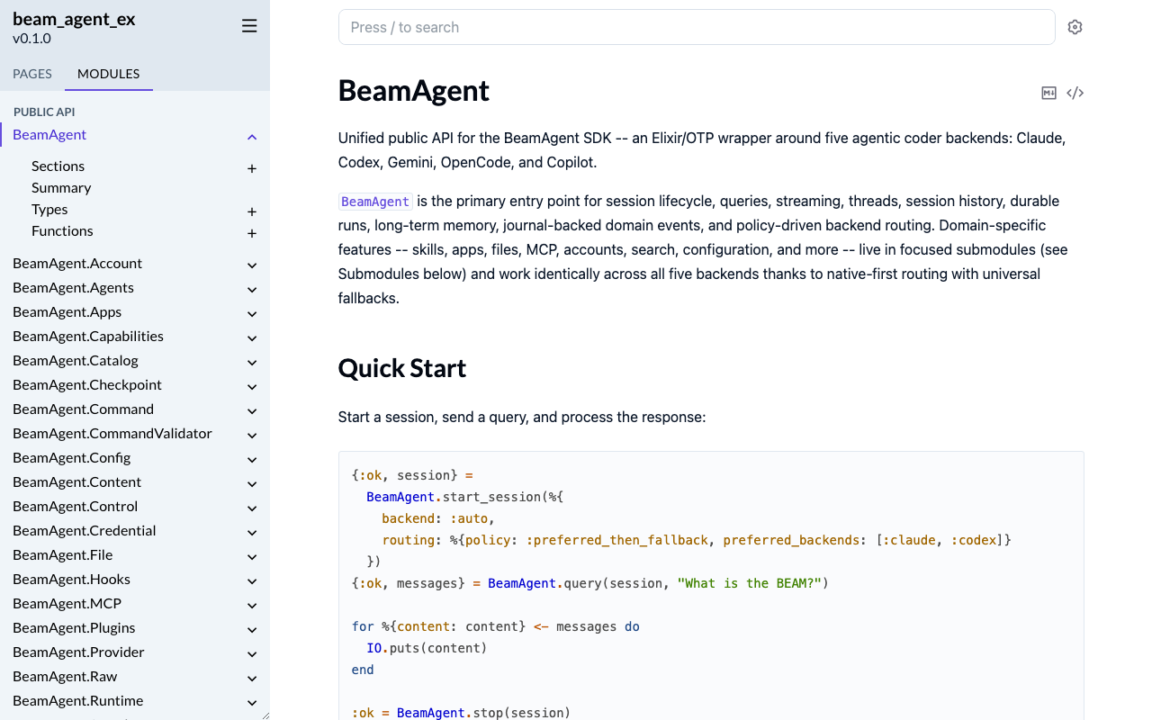 BeamAgent — beam_agent_ex v0.1.0
