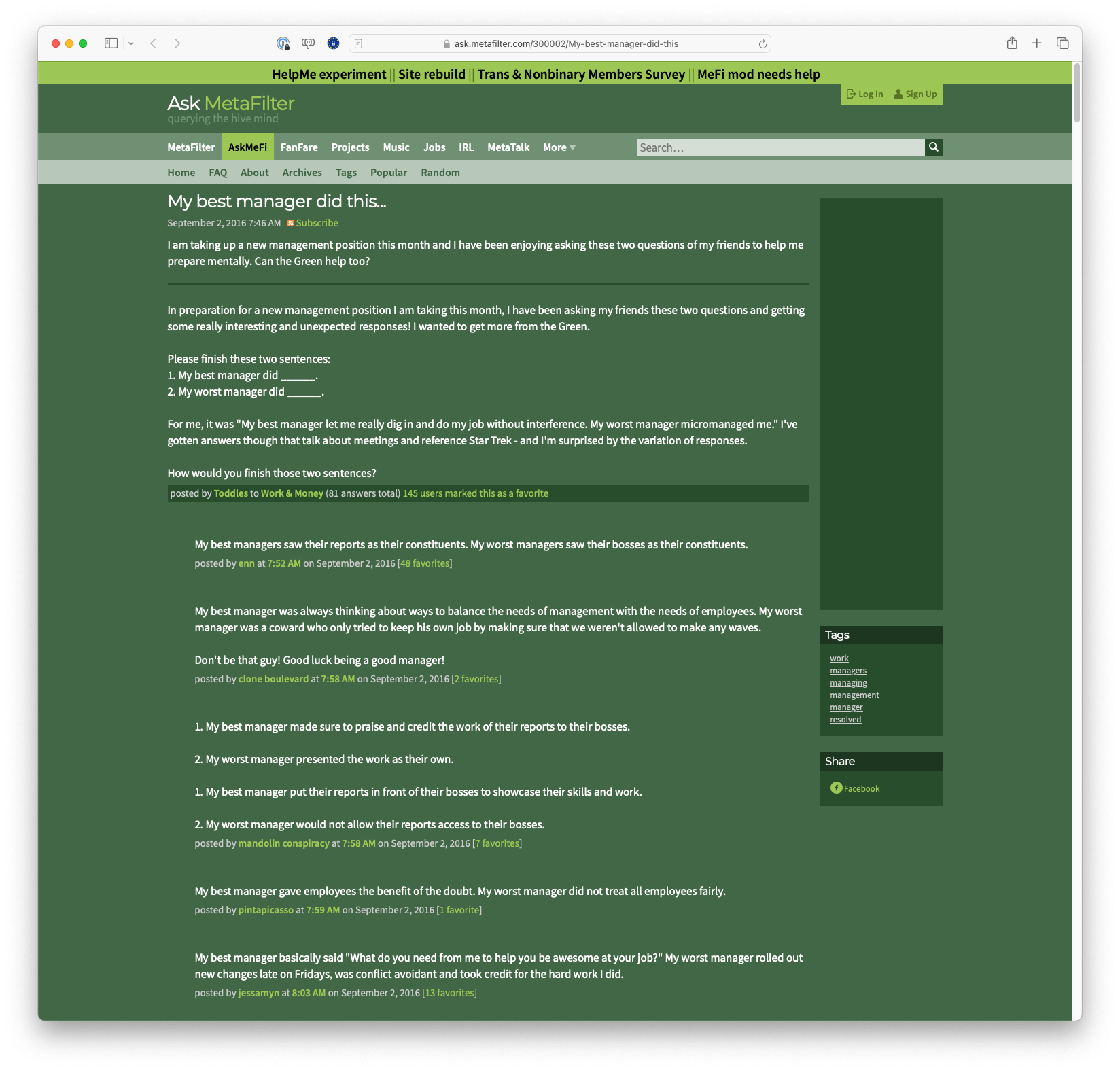 My best manager did this