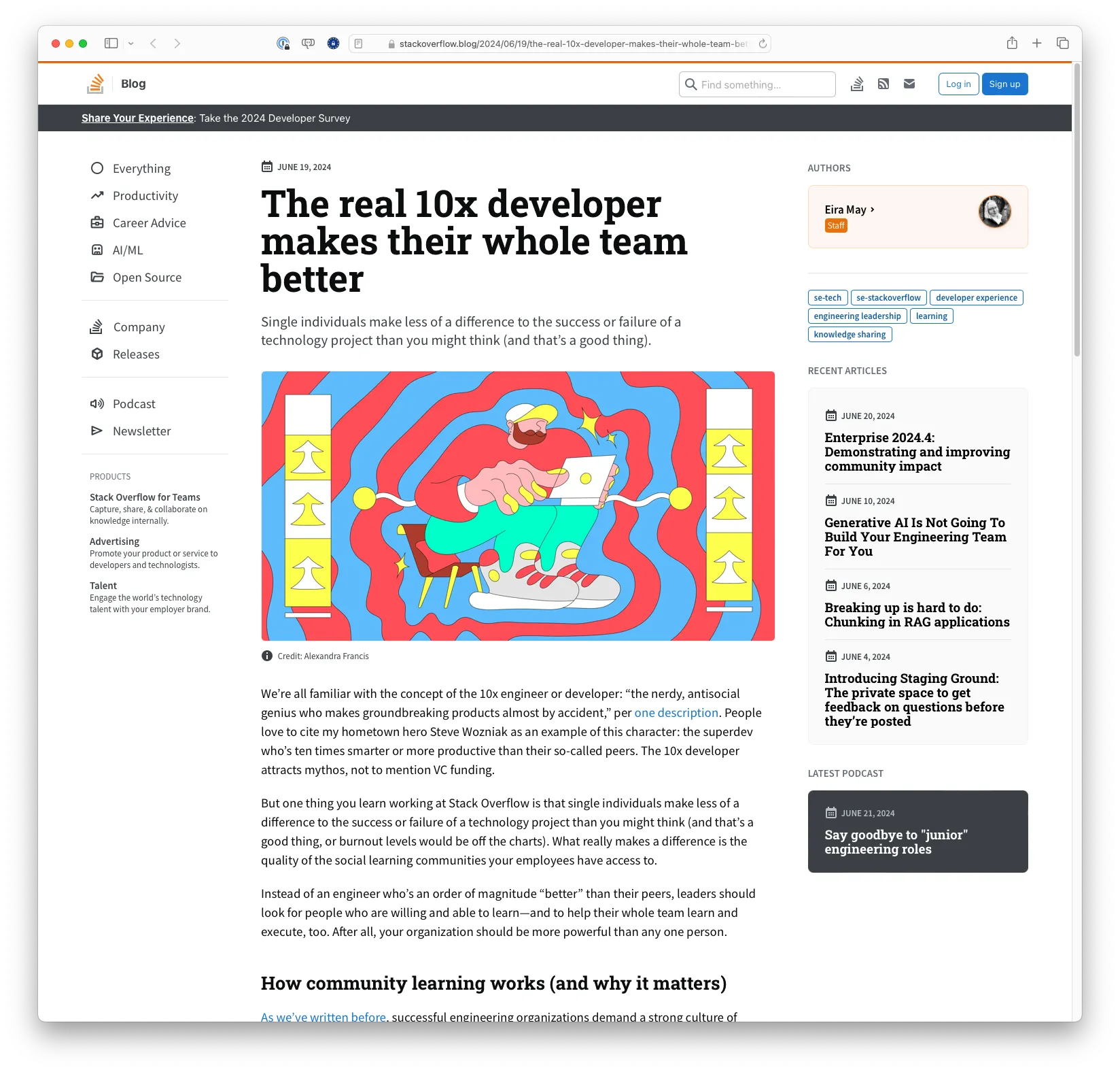 The real 10x developer makes their whole team better