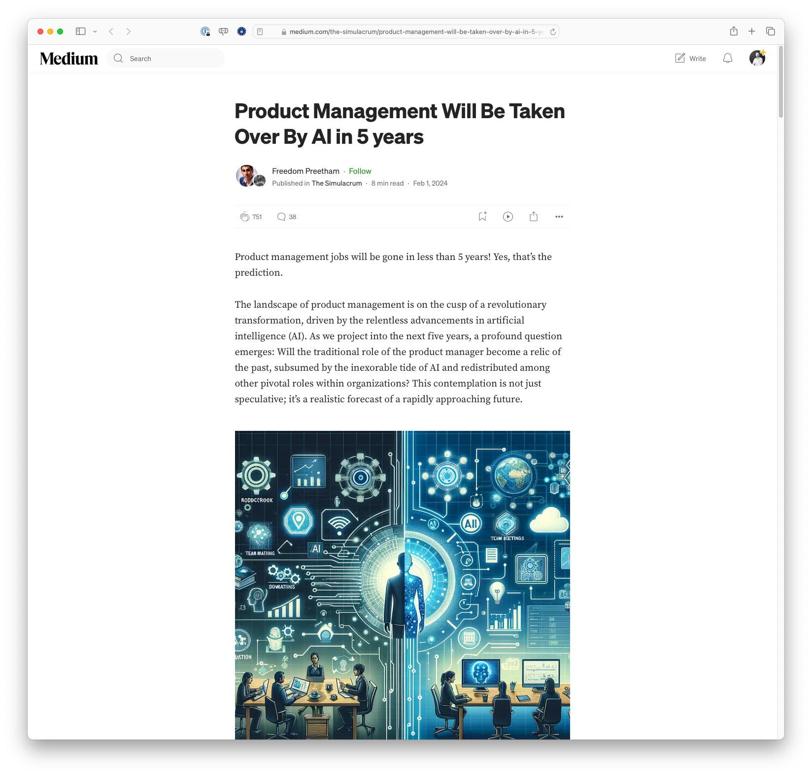 Product Management Will Be Taken Over By AI in 5 Years