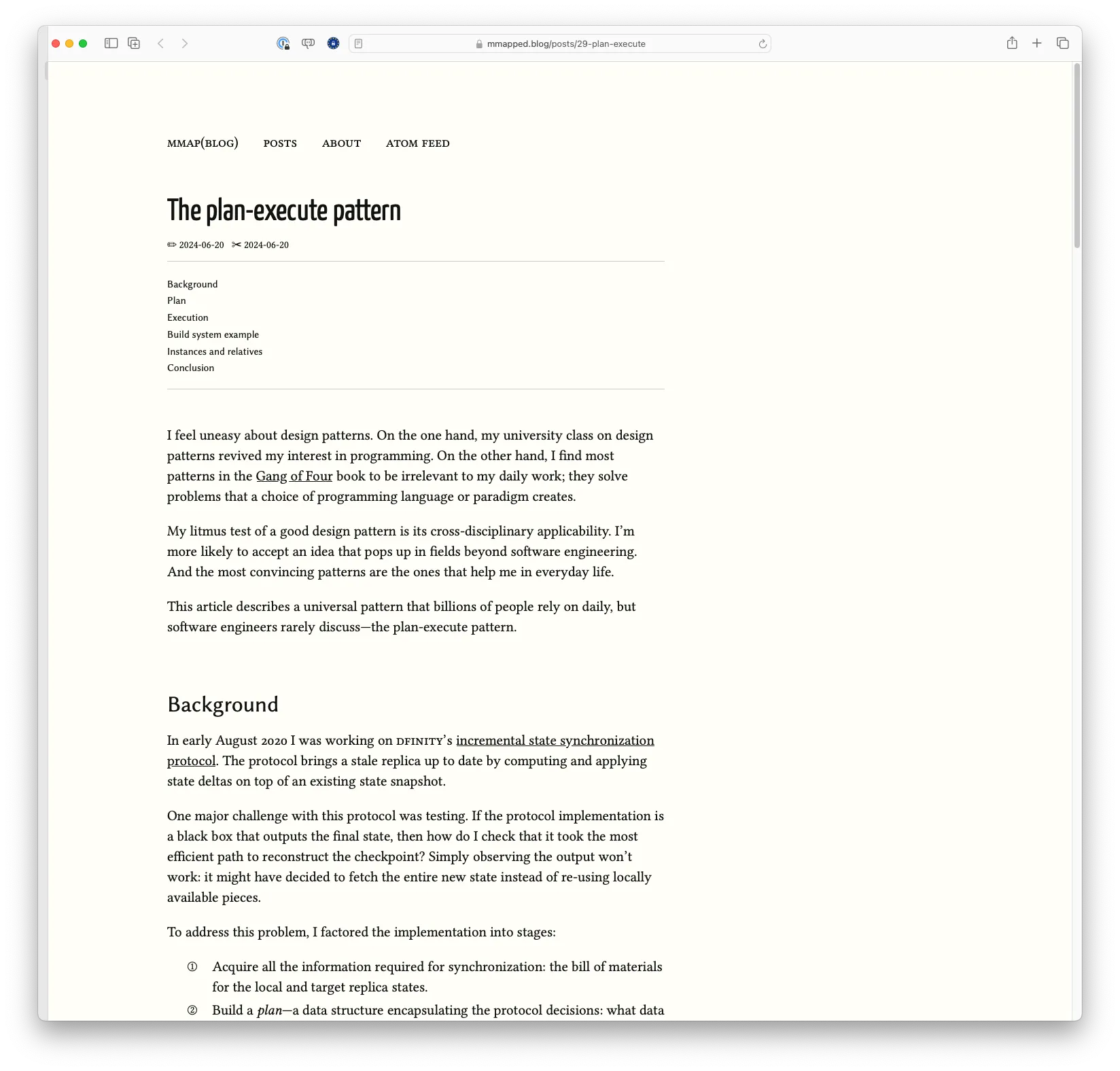 The plan-execute pattern