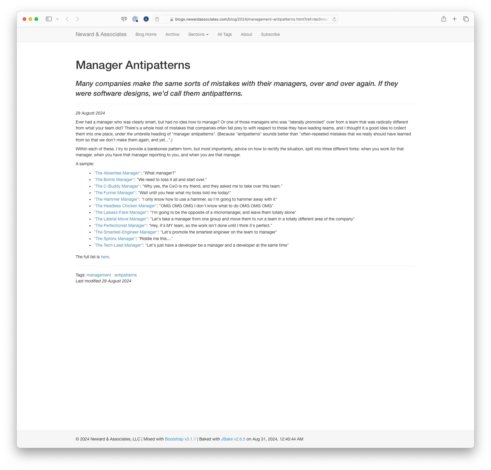 Manager Antipatterns