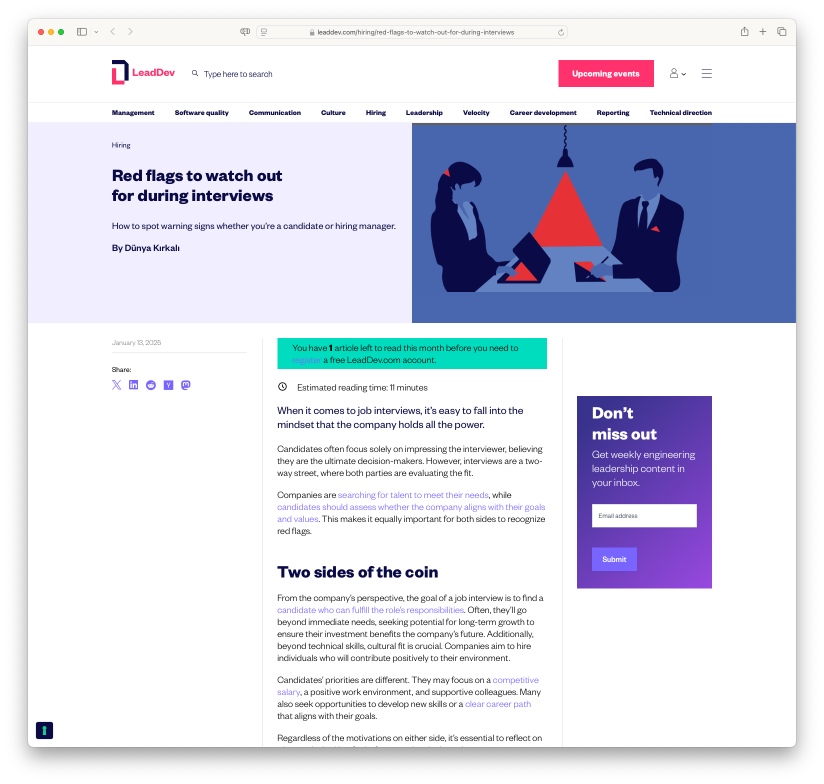 Red Flags to Watch Out for During Interviews