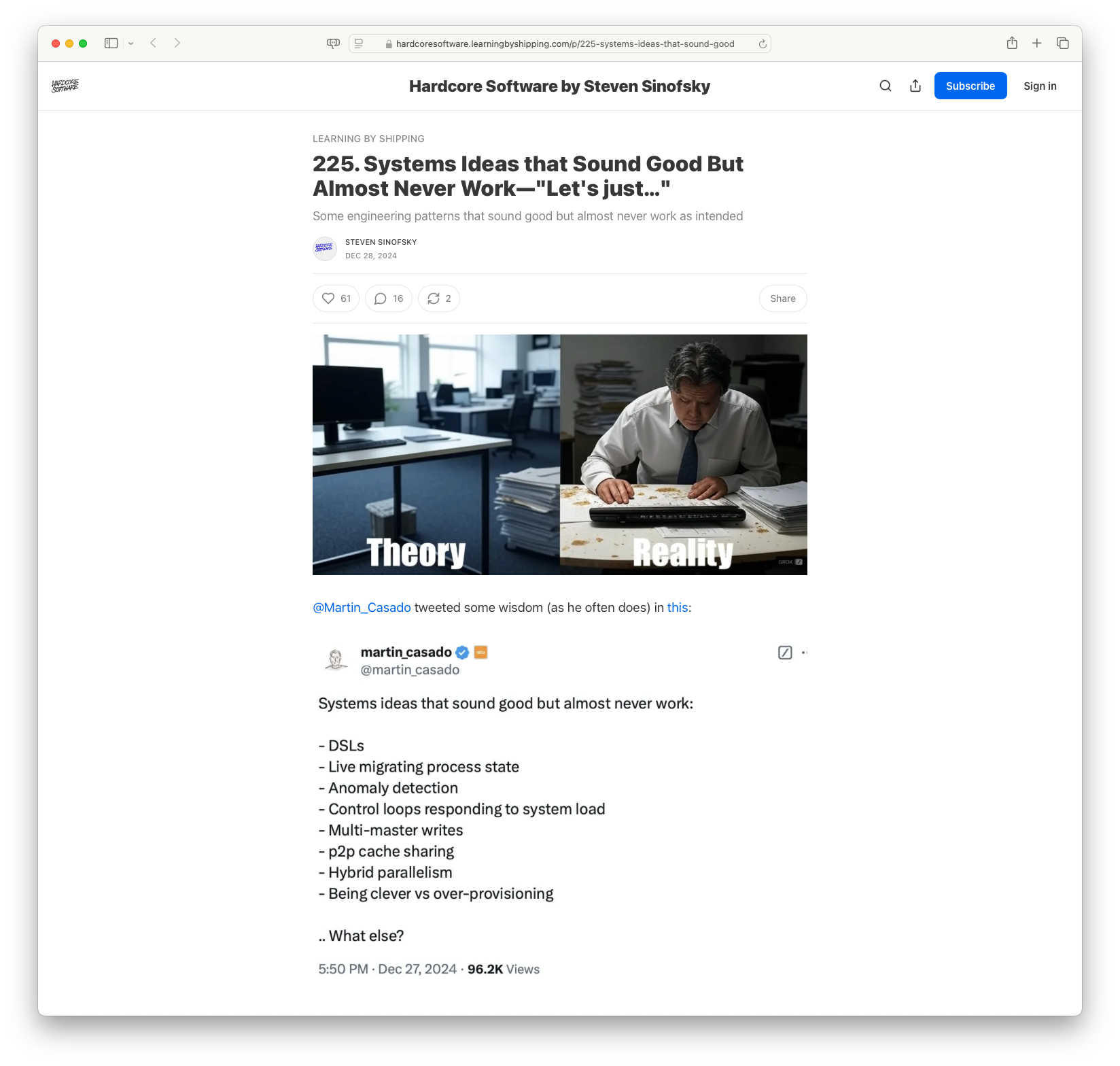 225. Systems Ideas that Sound Good But Almost Never Work—