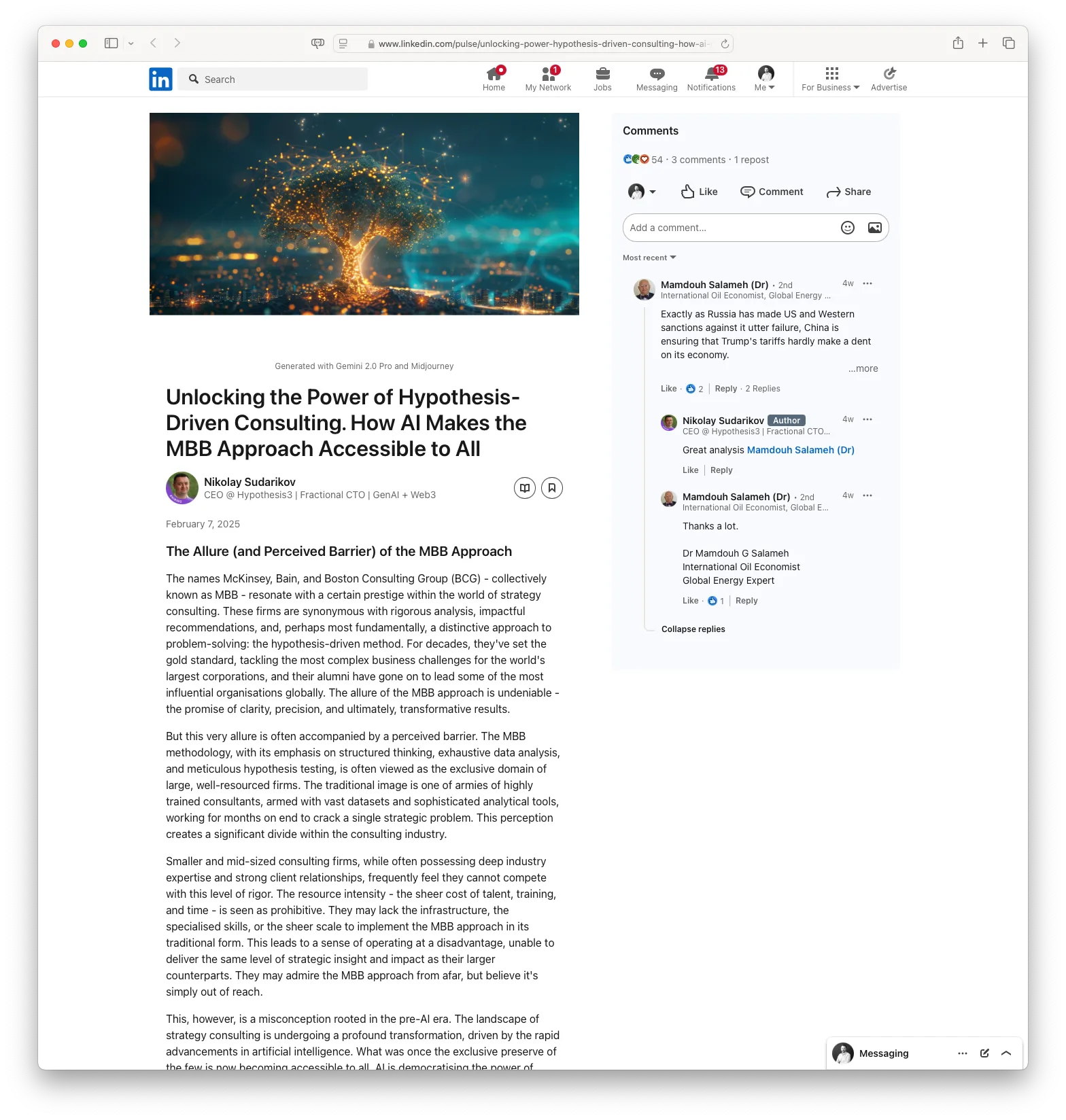 Unlocking the Power of Hypothesis-Driven Consulting: How AI Makes the MBB Approach Accessible to All