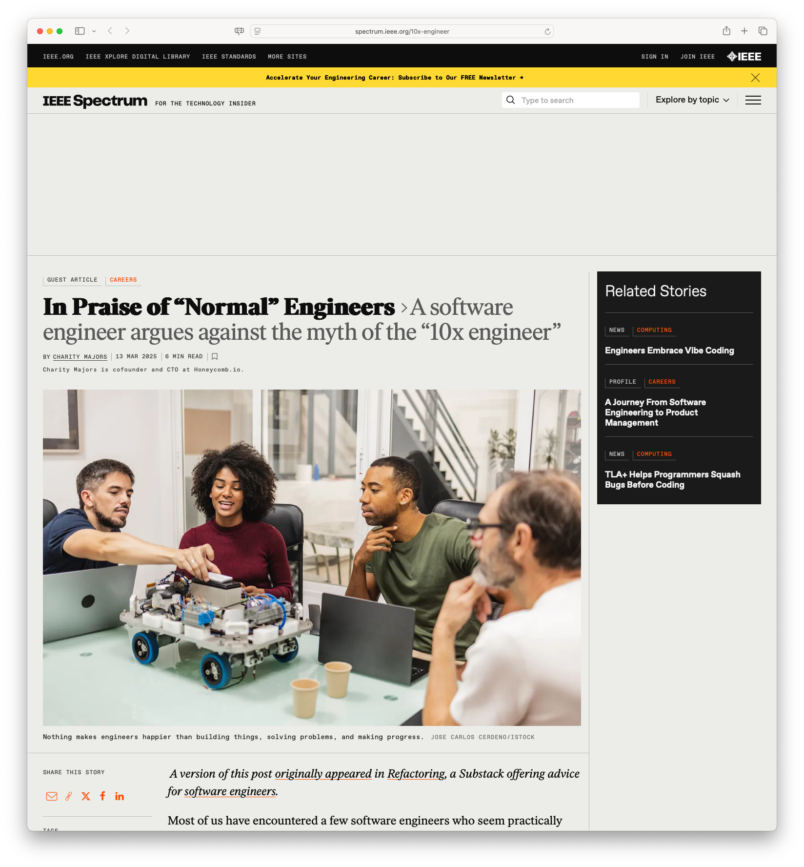 In Praise of 'Normal' Engineers