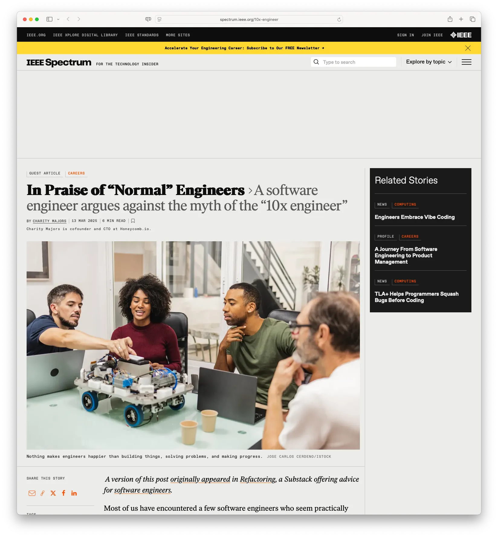 In Praise of 'Normal' Engineers