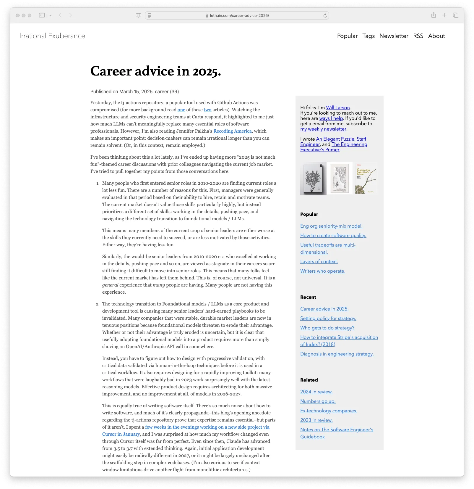 Career advice in 2025