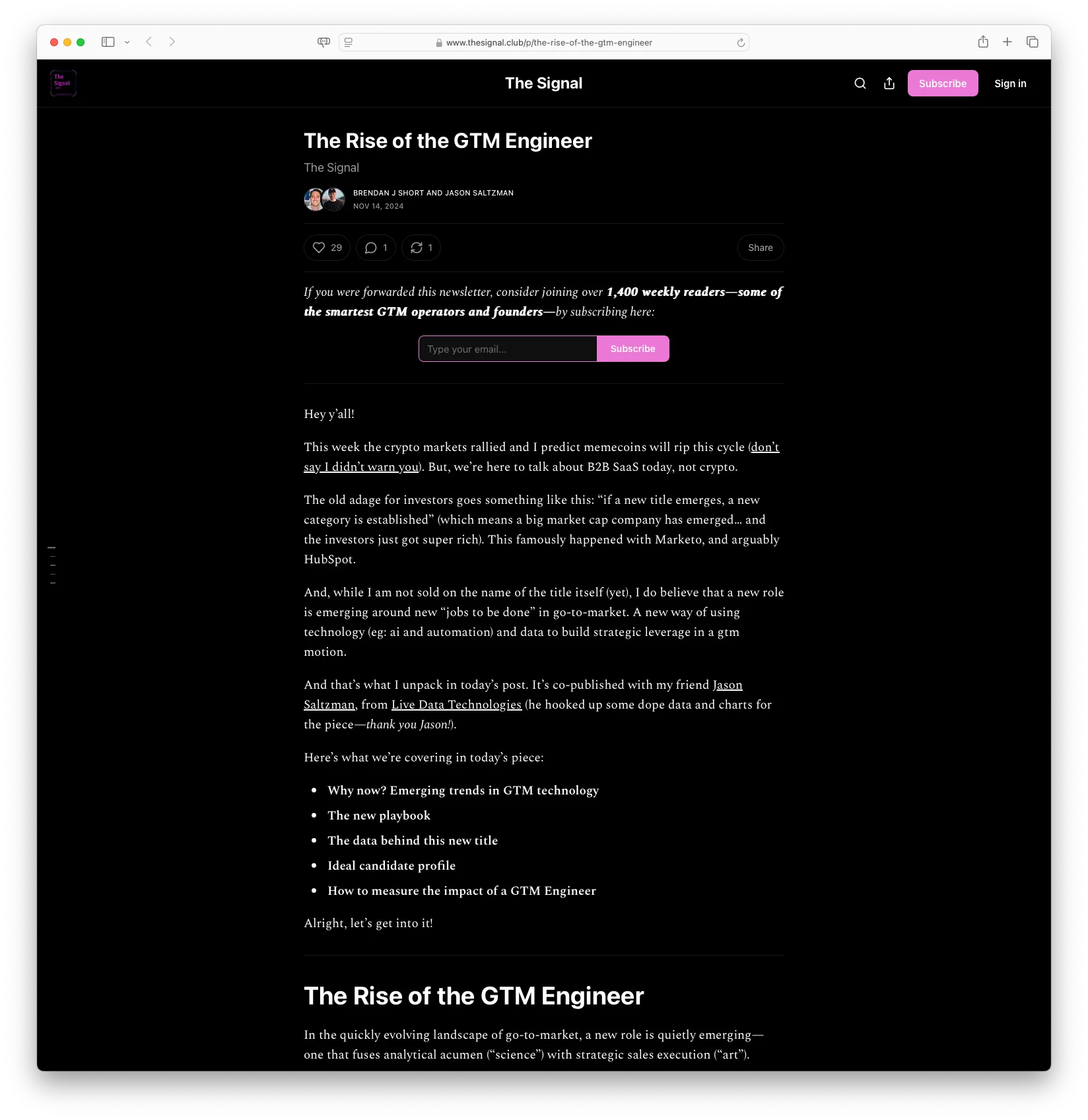 The Rise of the GTM Engineer