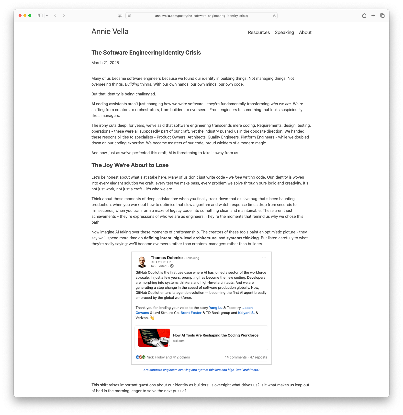The Software Engineering Identity Crisis