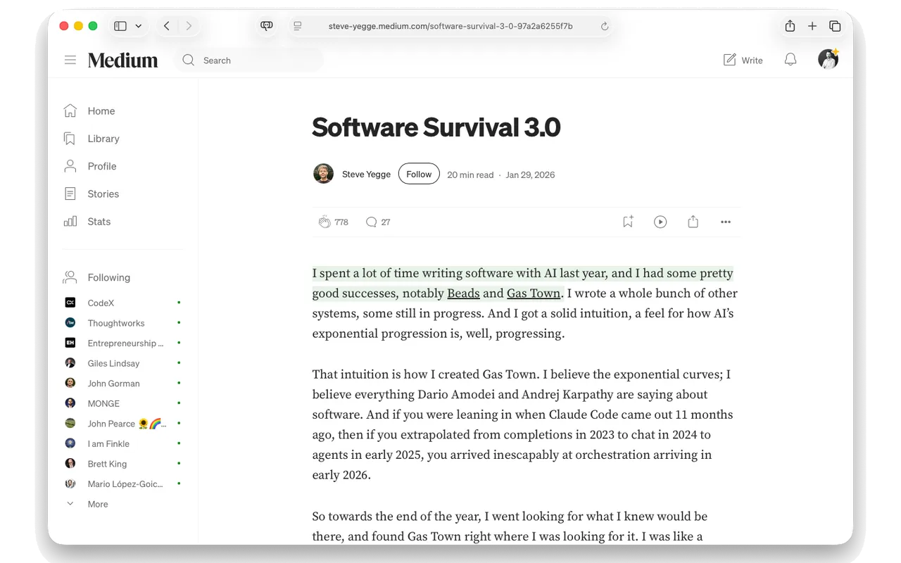 Software Survival 3.0