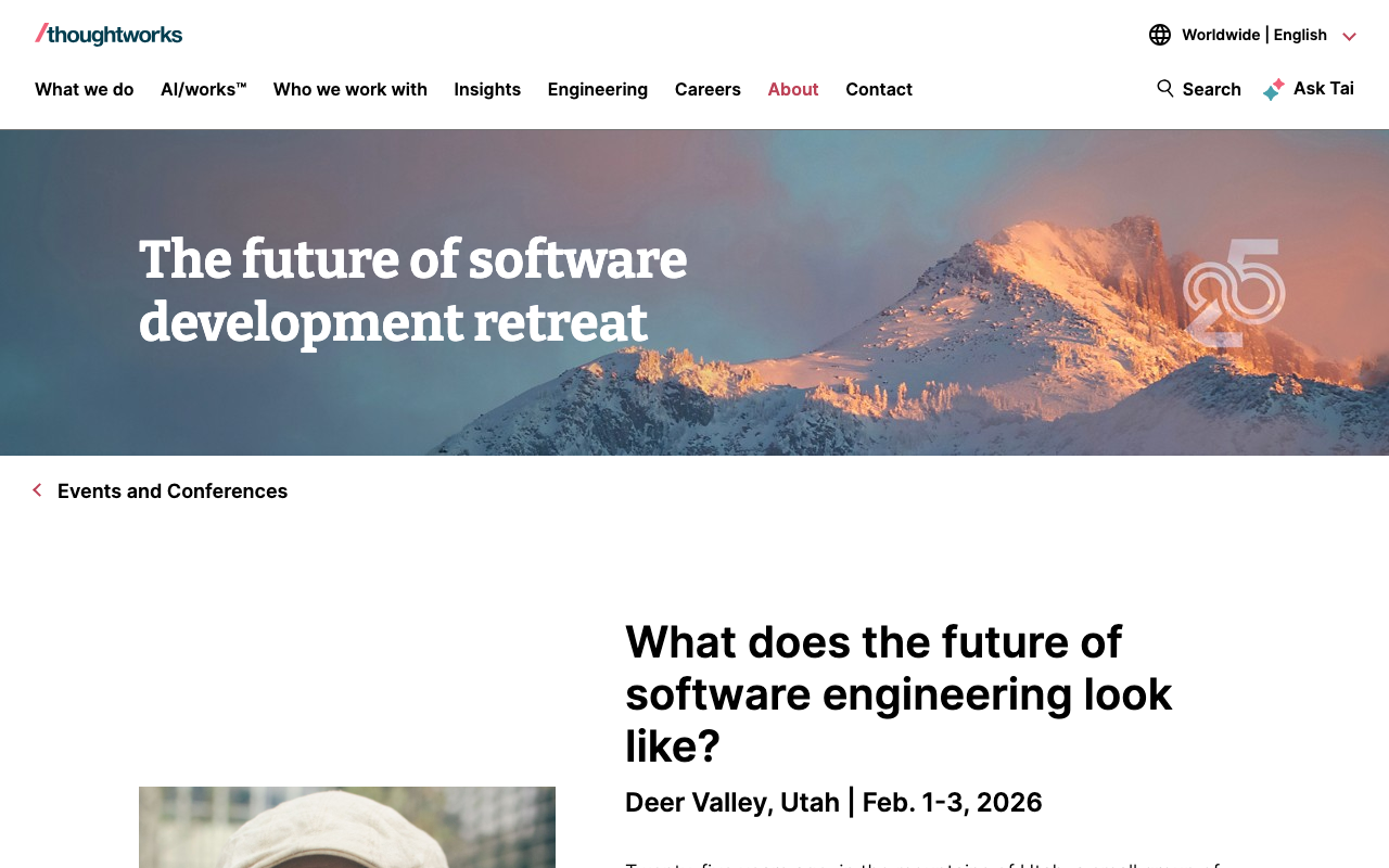 The Future of Software Development Retreat | Deer Valley, Utah, 2026