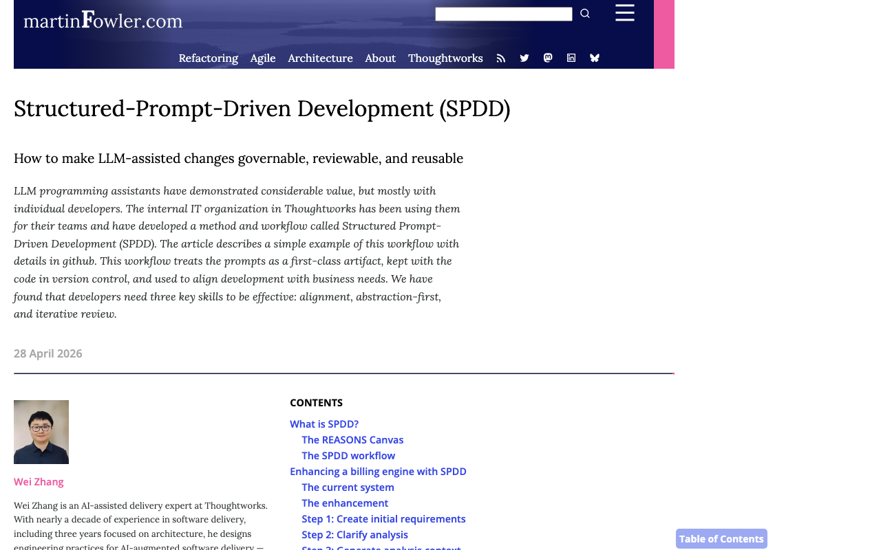 Structured-Prompt-Driven Development (SPDD)