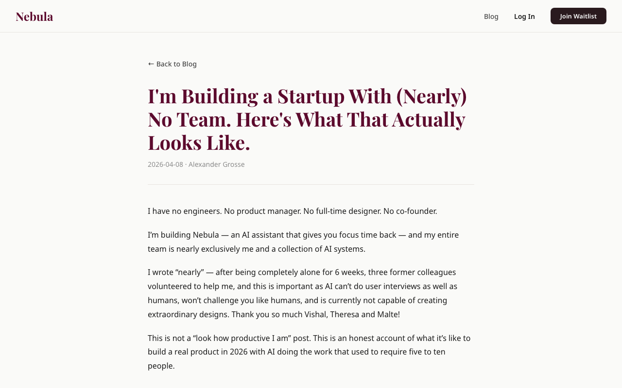 Nebula on building with no team