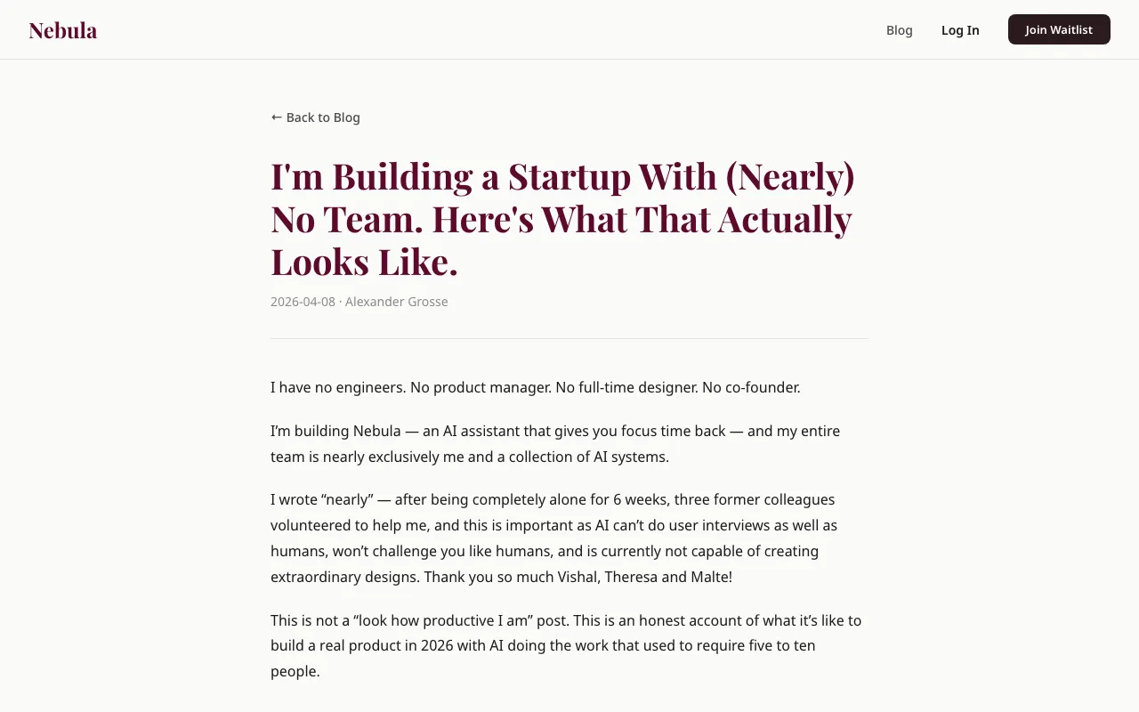 Nebula on building with no team