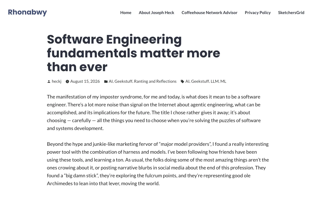 Software Engineering fundamentals matter more than ever