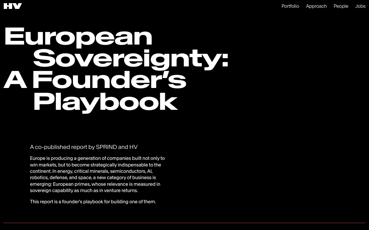 European Sovereignty: A Founder’s Playbook