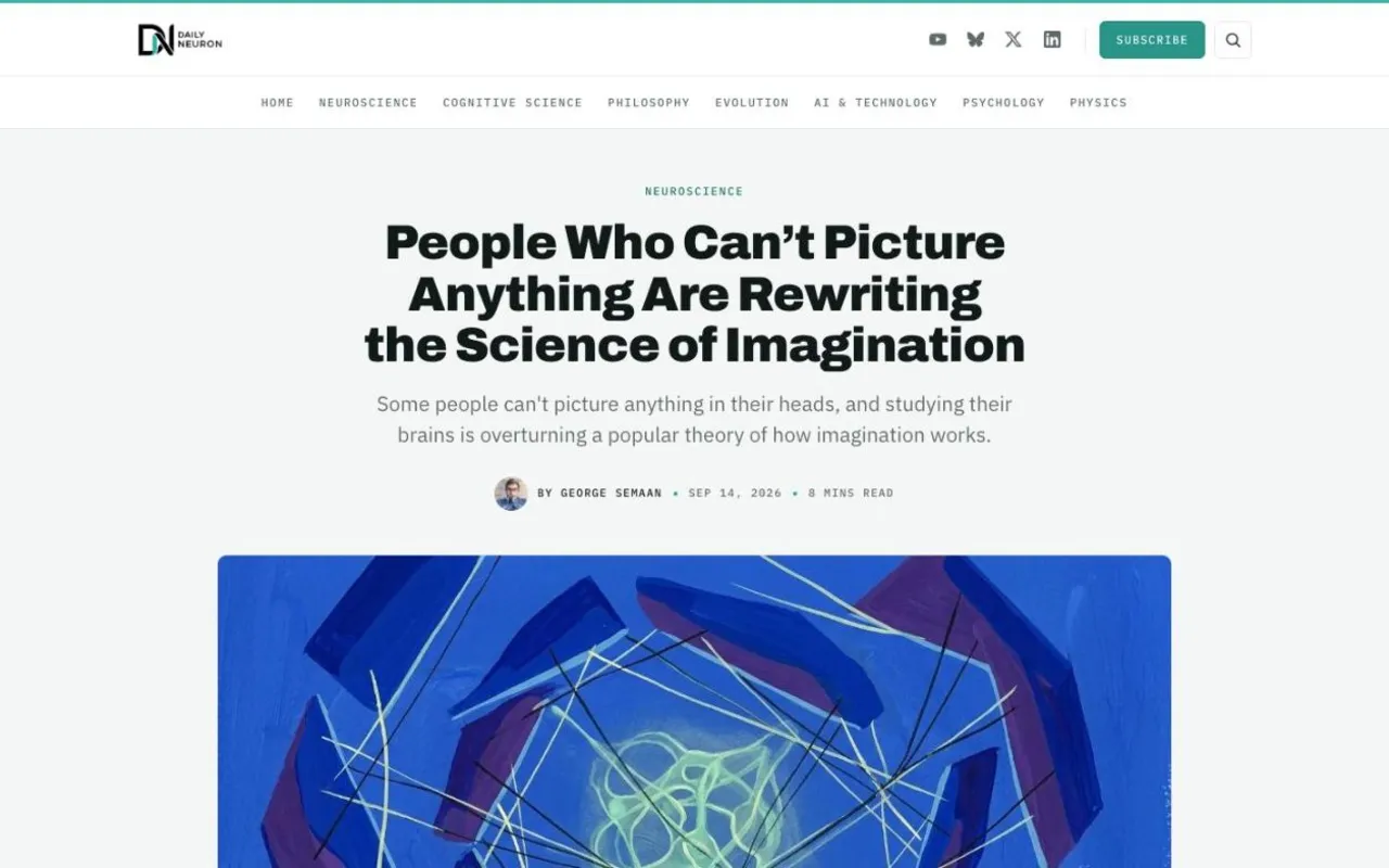 People Who Can't Picture Anything Are Rewriting the Science of Imagination