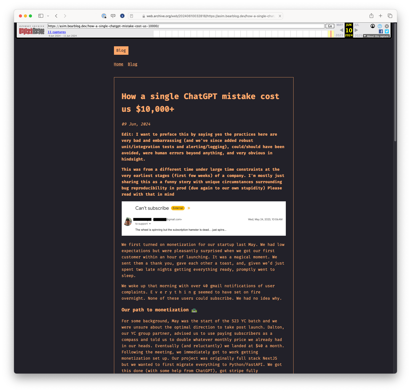 How a Single ChatGPT Mistake Cost Us $10,000+