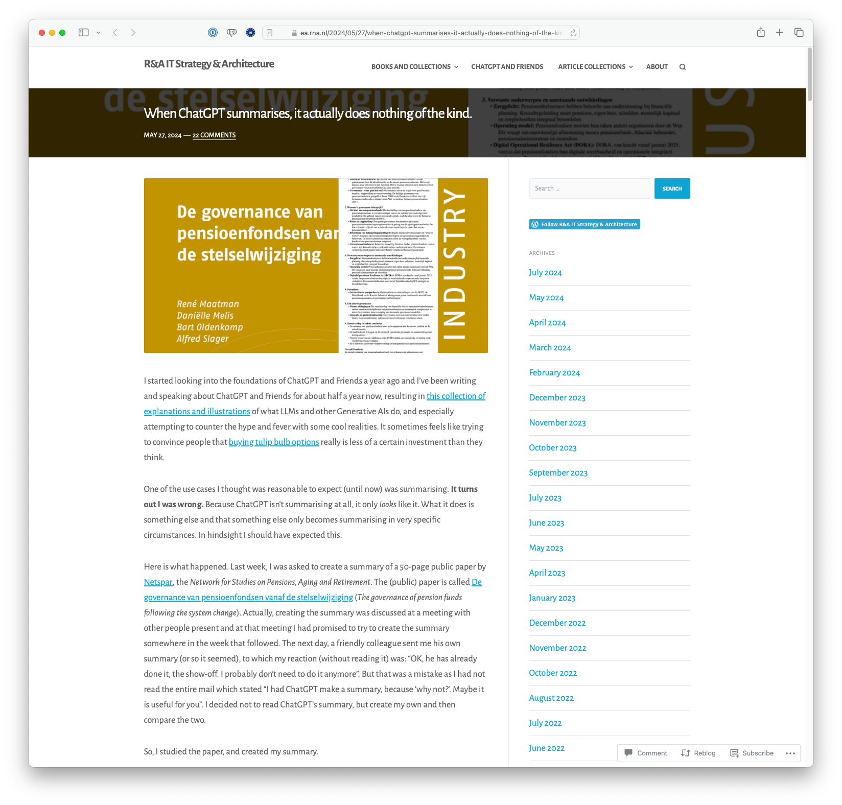 When ChatGPT summarises, it actually does nothing of the kind