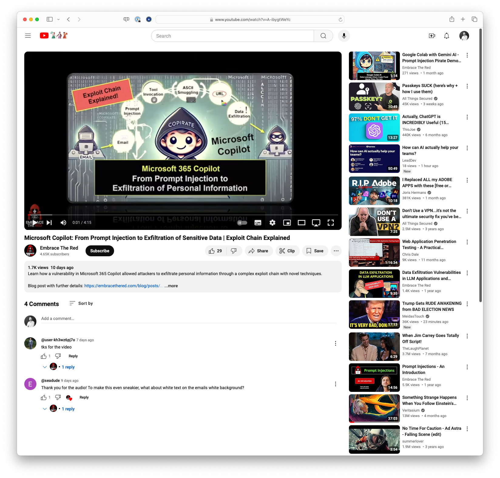Microsoft Copilot: From Prompt Injection to Exfiltration of Sensitive Data | Exploit Chain Explained