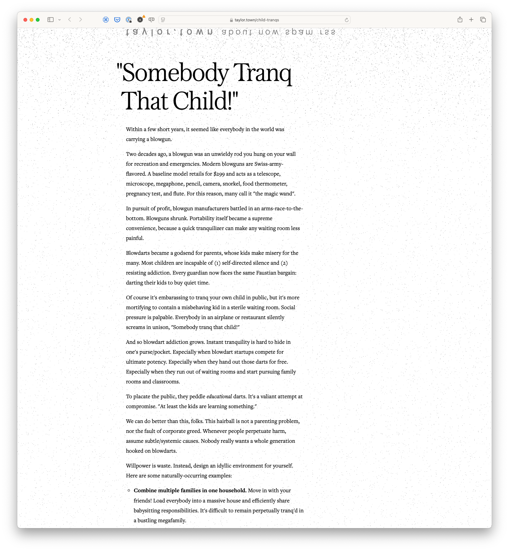 Somebody Tranq That Child!