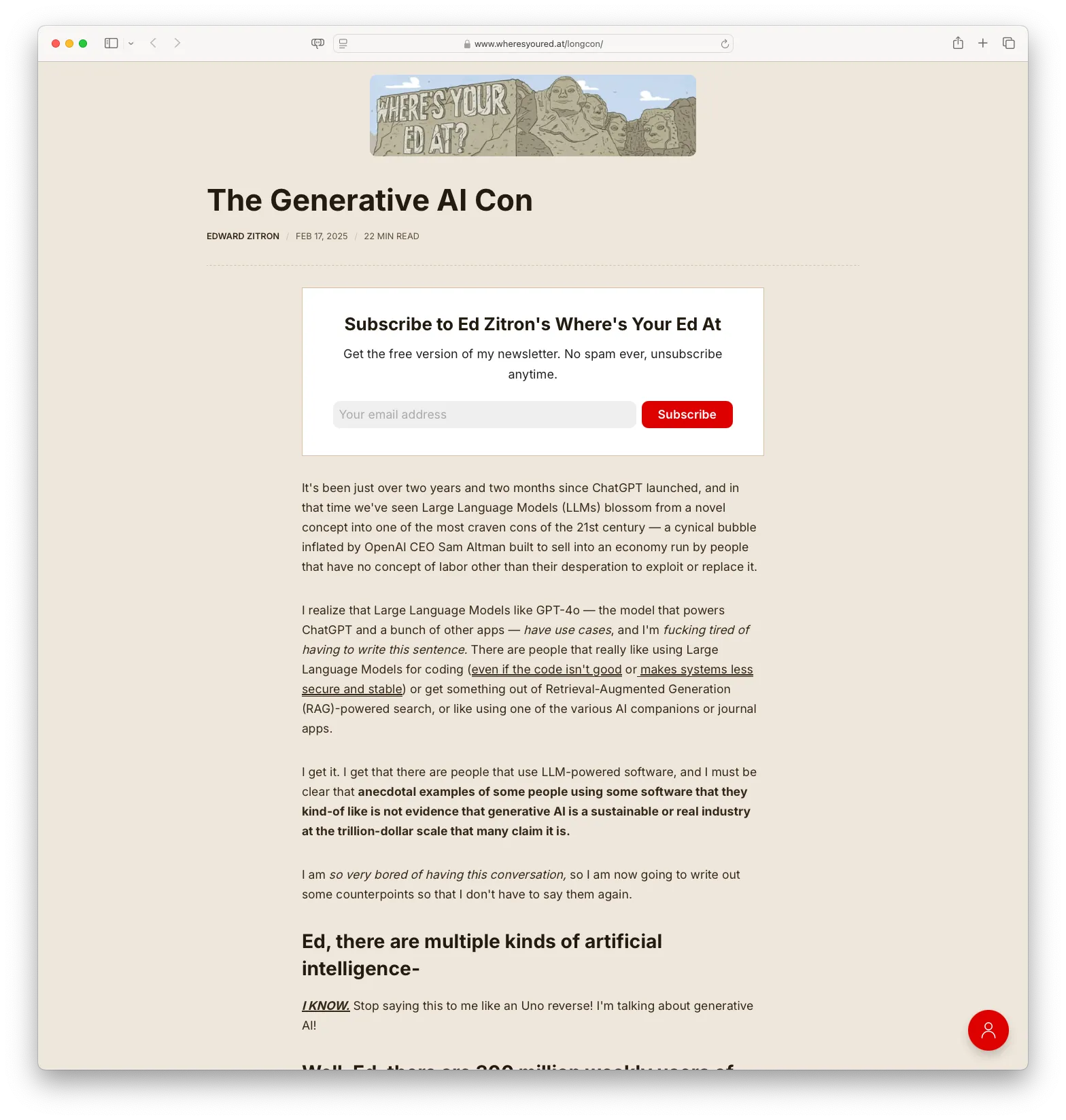 The Generative AI Con