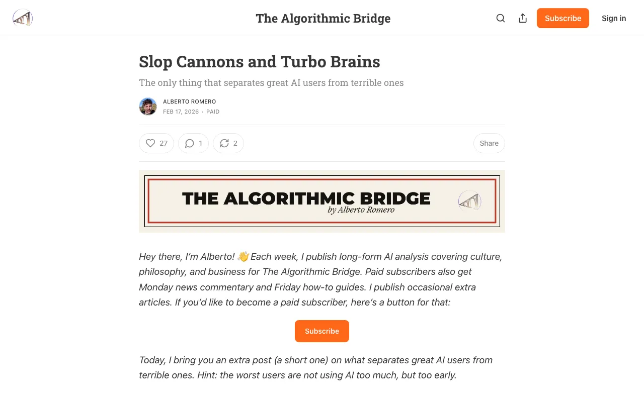 Slop Cannons and Turbo Brains