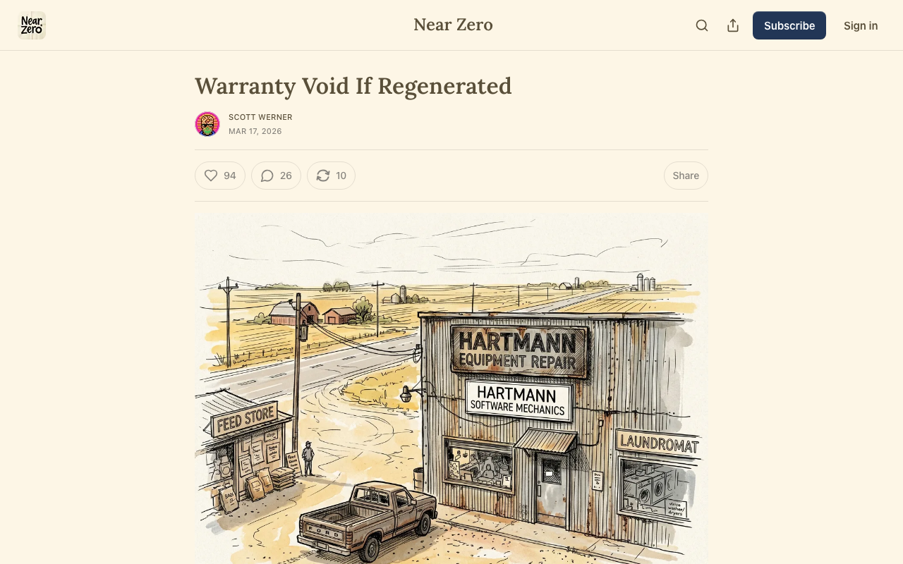 Warranty Void If Regenerated - by Scott Werner