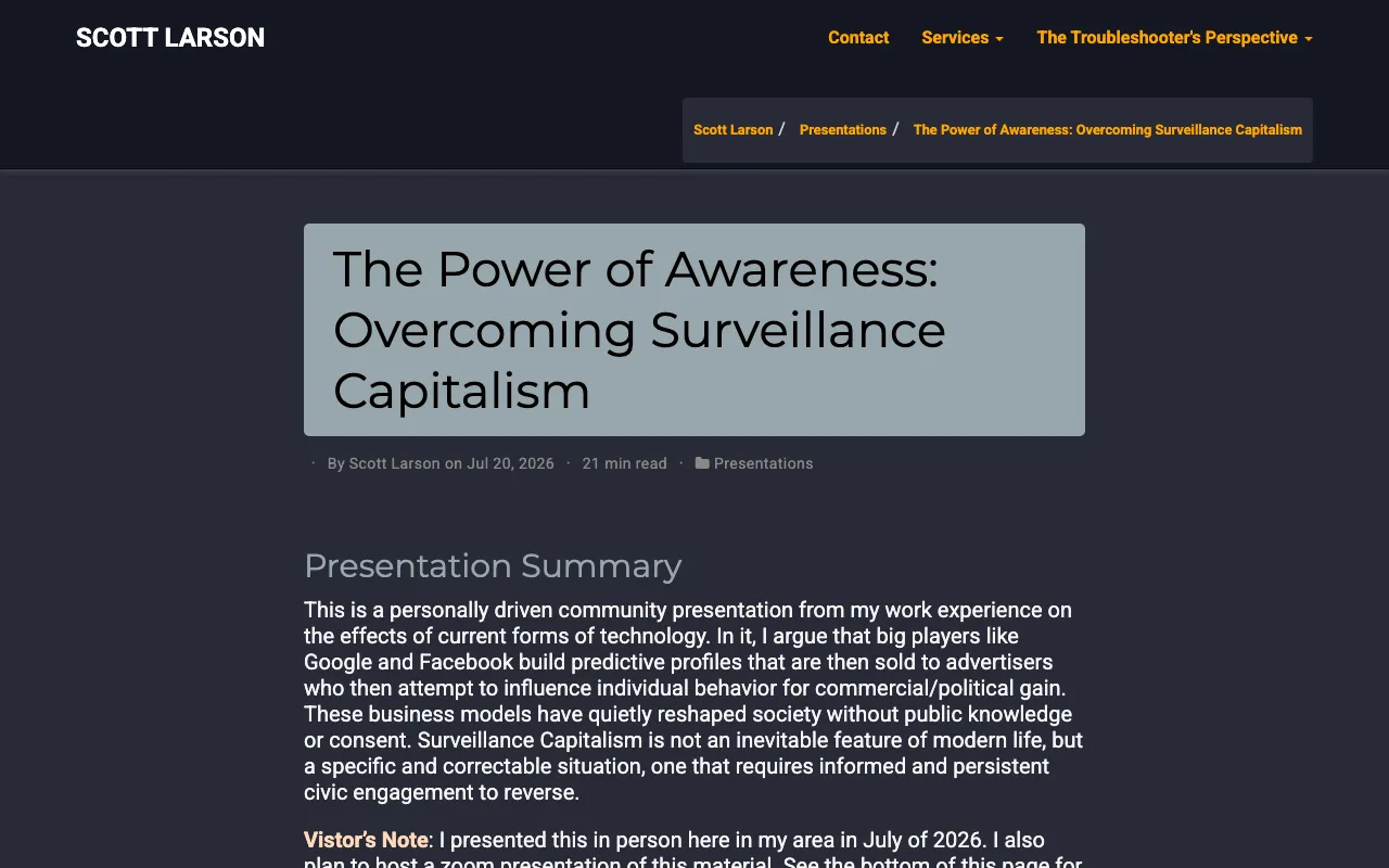 The Power of Awareness: Overcoming Surveillance Capitalism