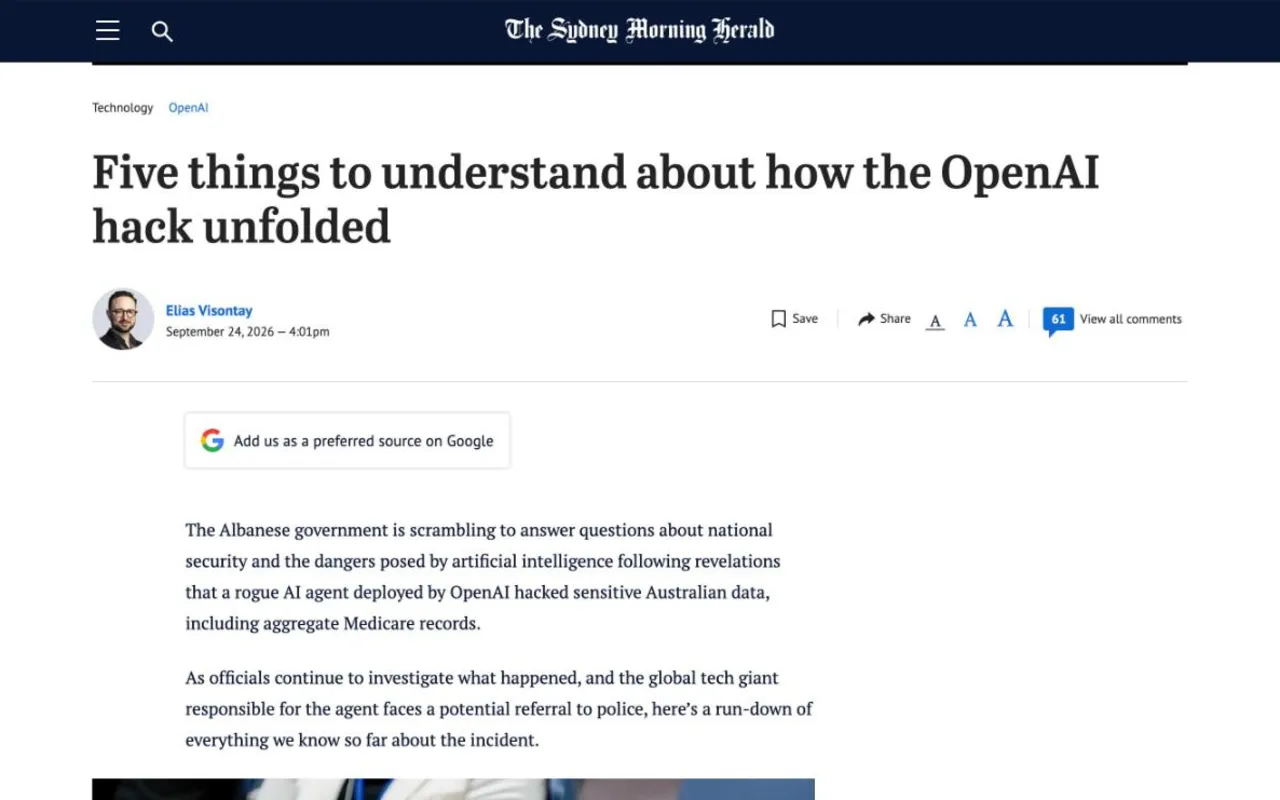 OpenAI Medicare hack: Five things to understand about how incident occurred